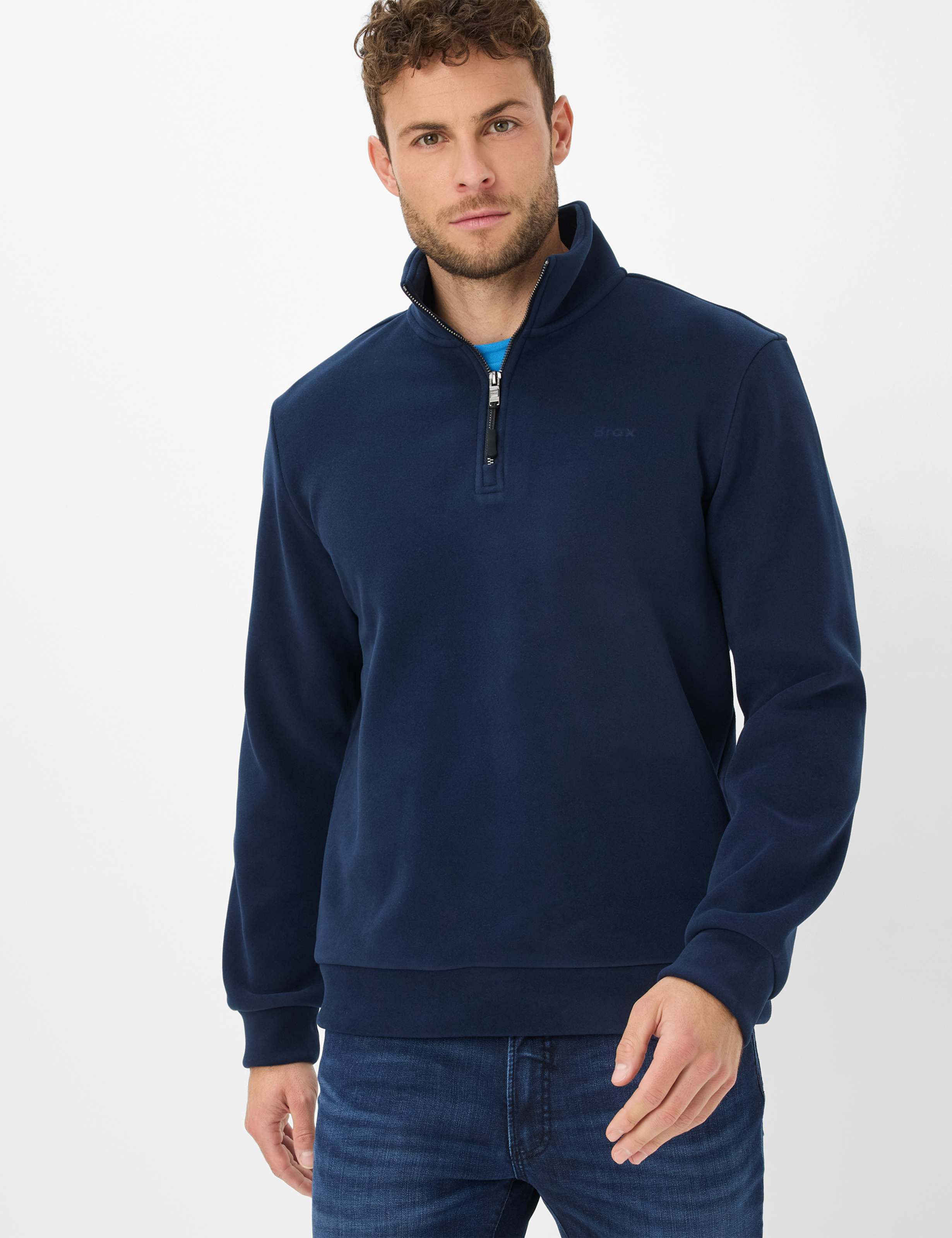Thumbnail - Brax Herren Sweatshirt Style SION navy, dunkelblau, Gr. L