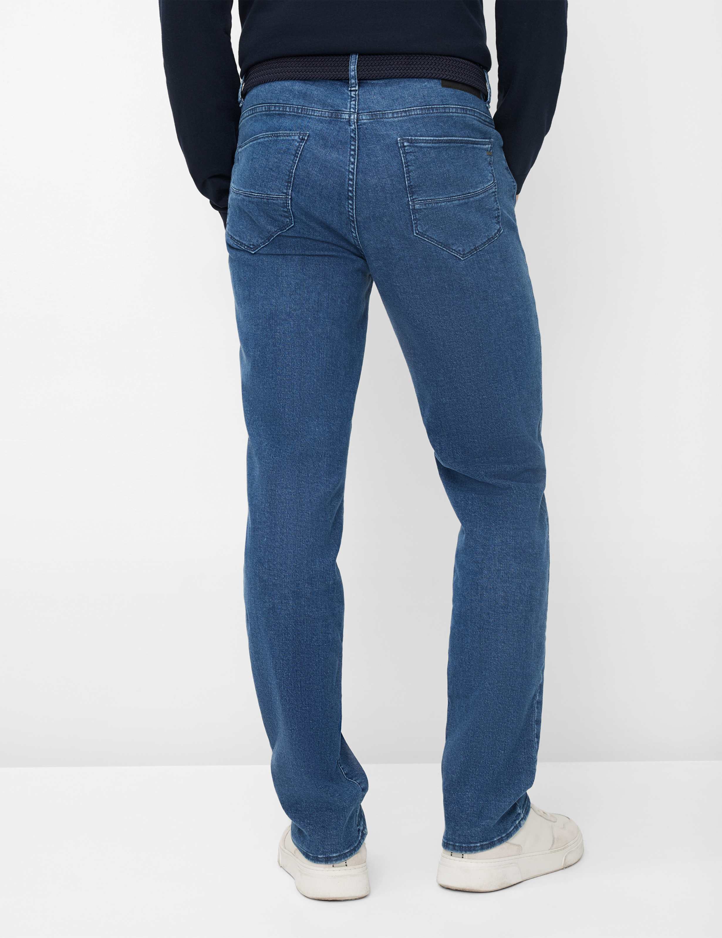 Herren Style CADIZ Denim Blau Straight Fit Model Rueck