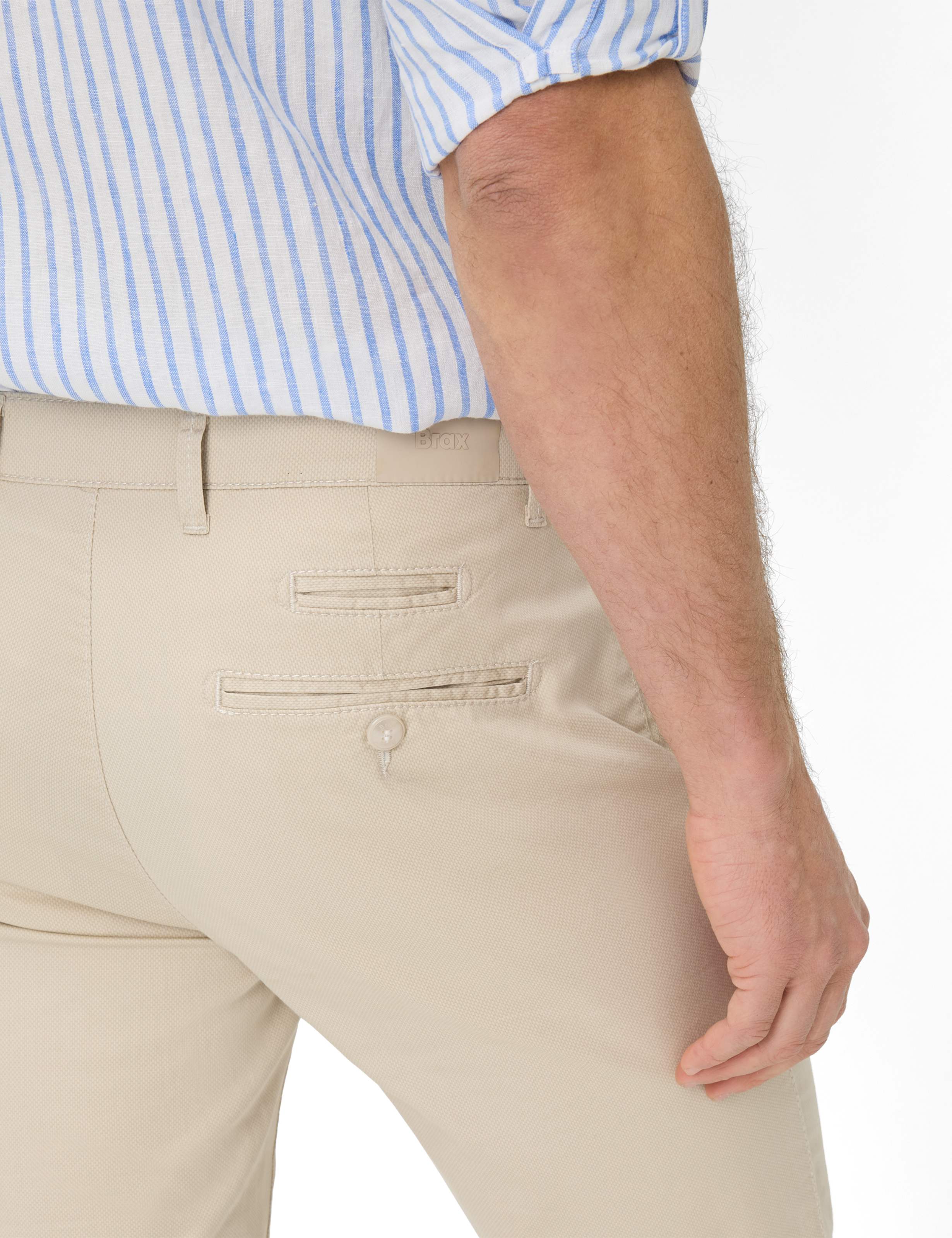 Herren Style FABIO Hellbeige Modern Fit Detail 2