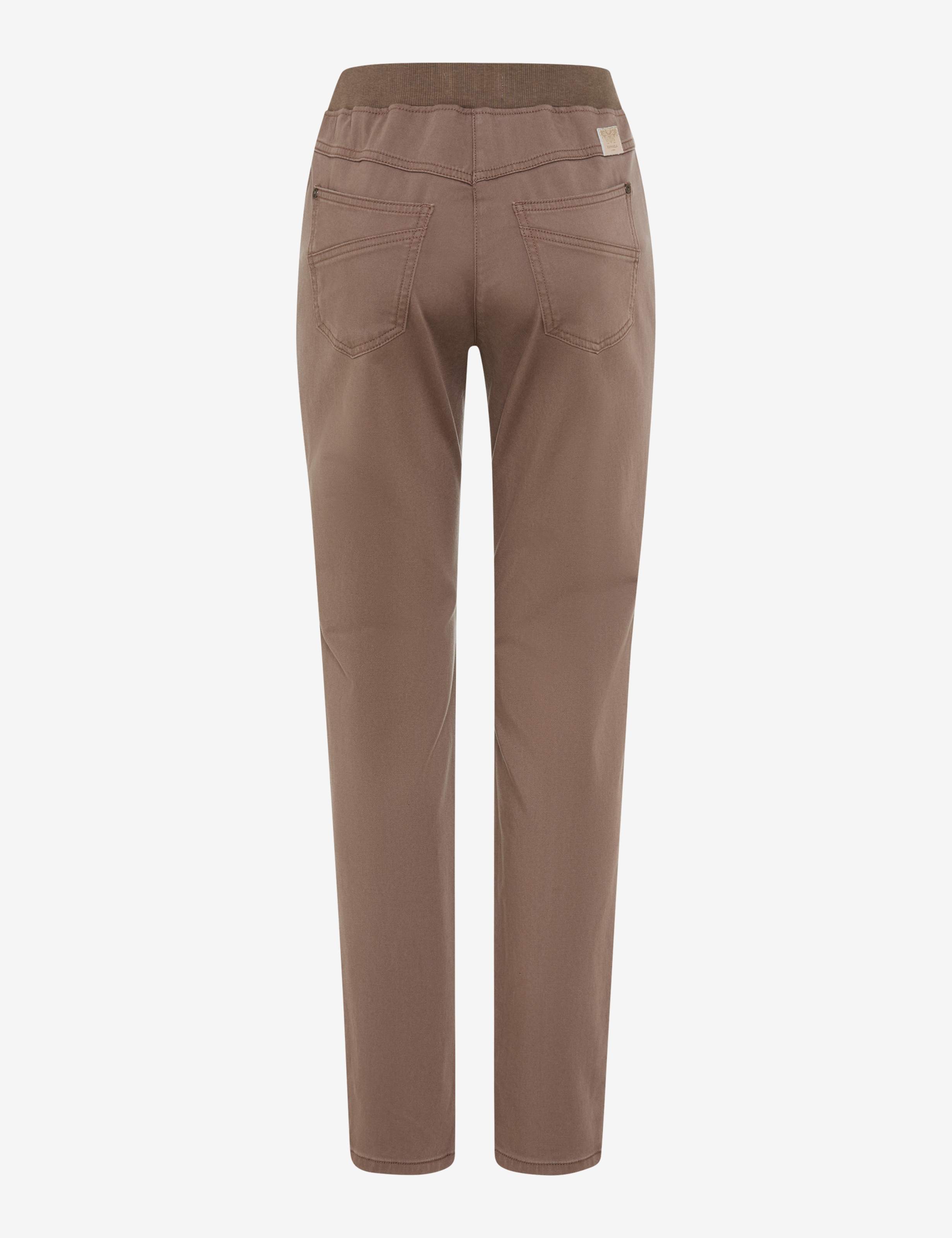 Femme Style PAMINA Marron Slim Fit Détourage arrière