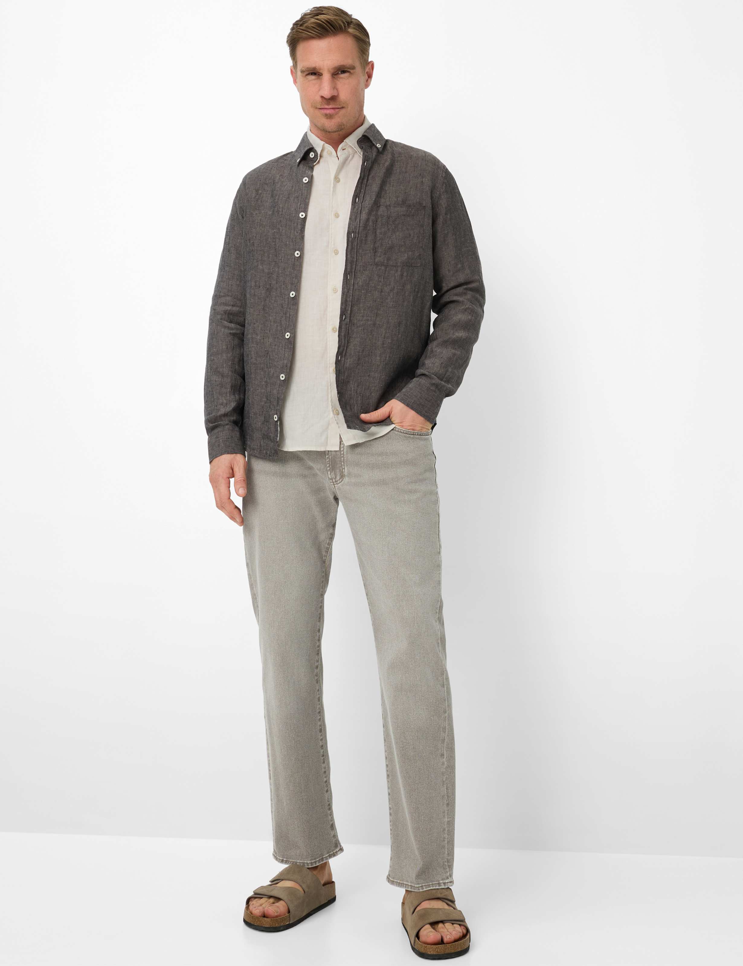 Homme Style DANIEL Marron Foncé  Tenue du mannequin