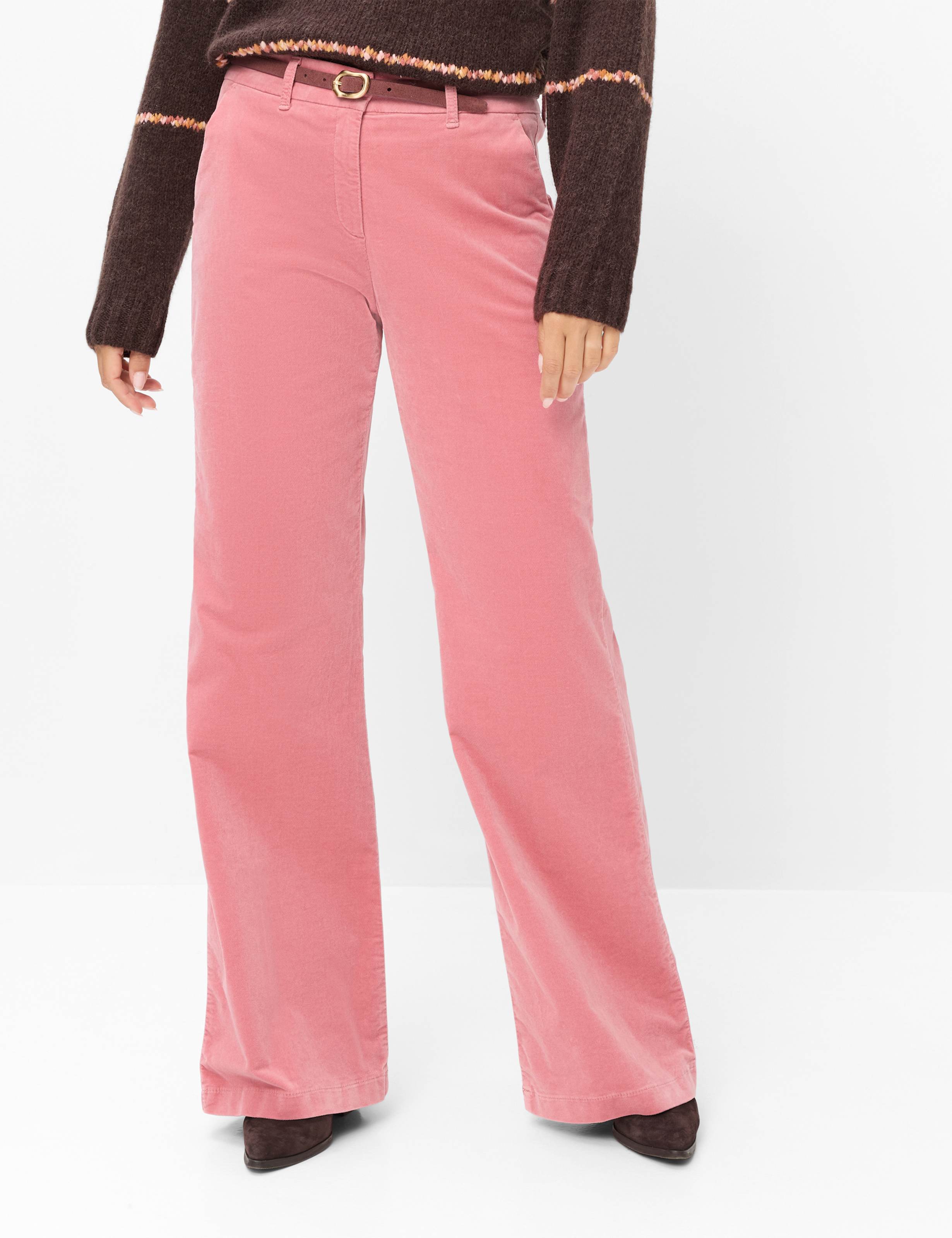 Damen Style MAINE Rosa Wide Leg Model Front