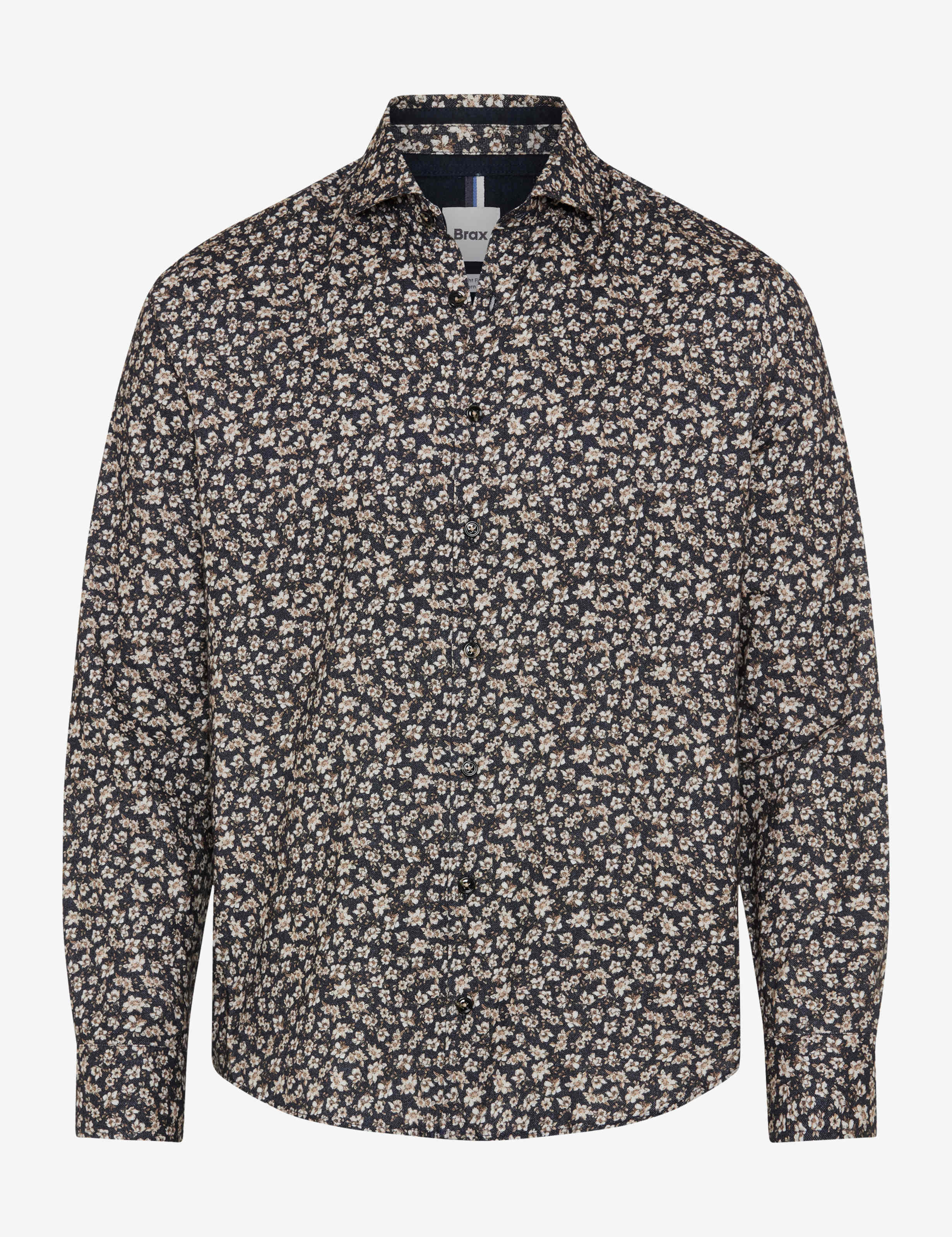 Brax Heren Overhemd  Style HAROLD navy, donkerblauw, maat M