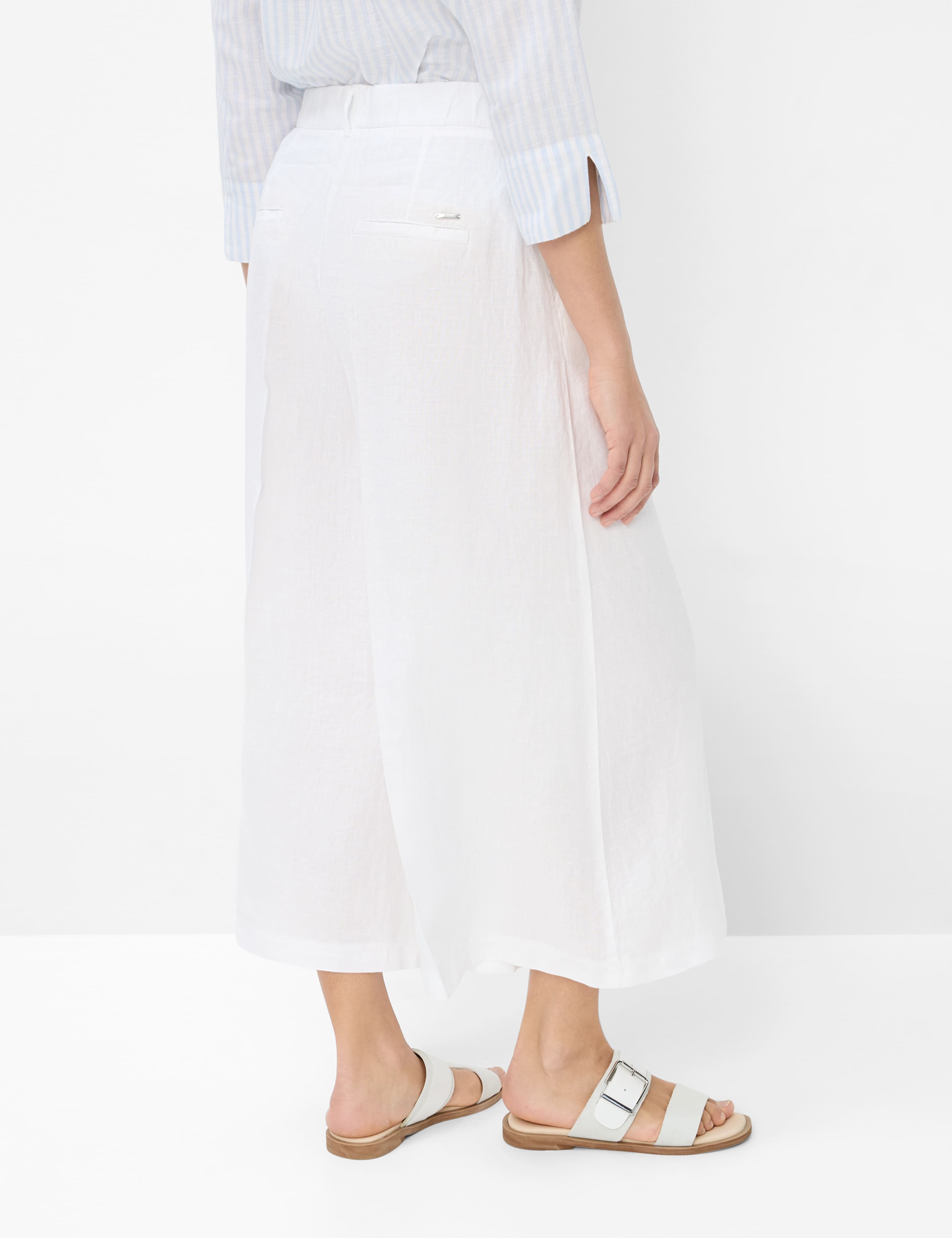 Women Style MELLI S White Wide Leg Model back