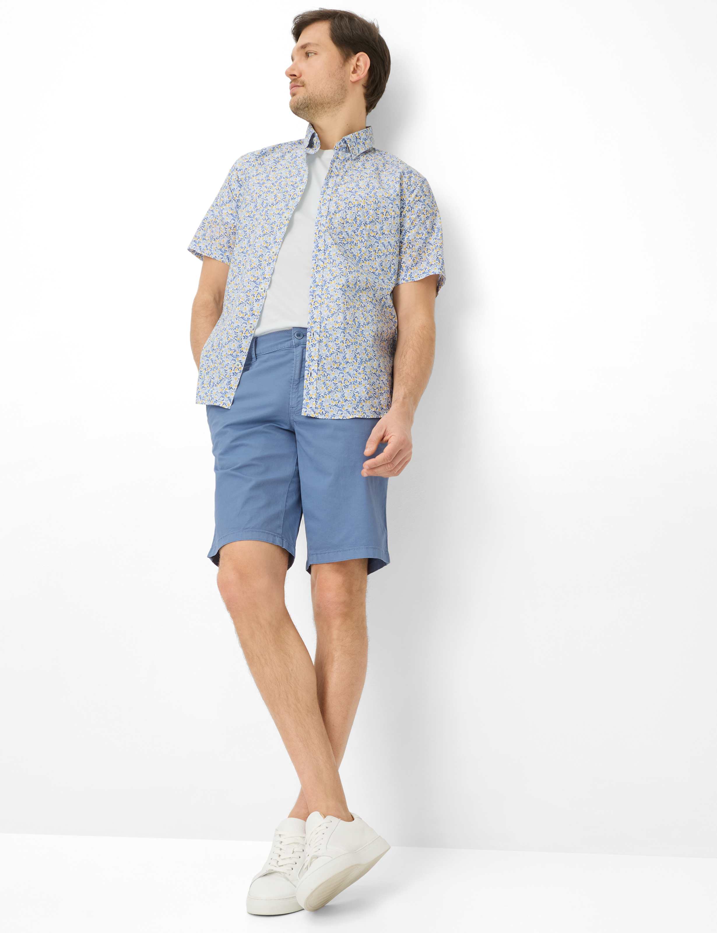 Heren Style BARI Blauw Regular Fit Model outfit