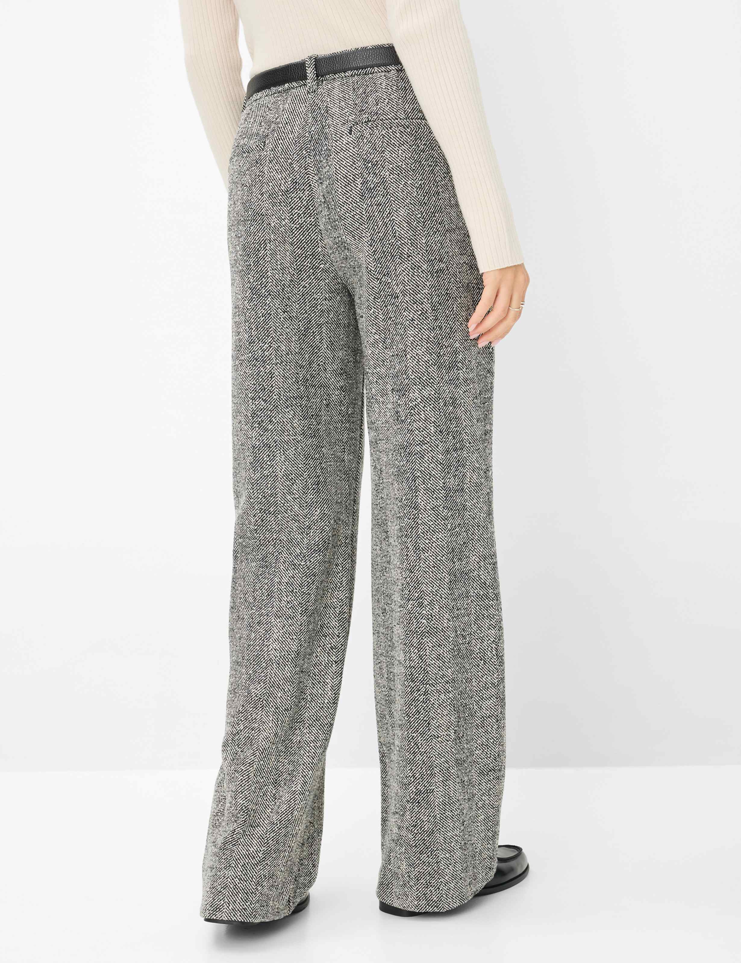 Thumbnail - Brax Damen Palazzohose Style MAINE BLACK, schwarz, Gr. 38K