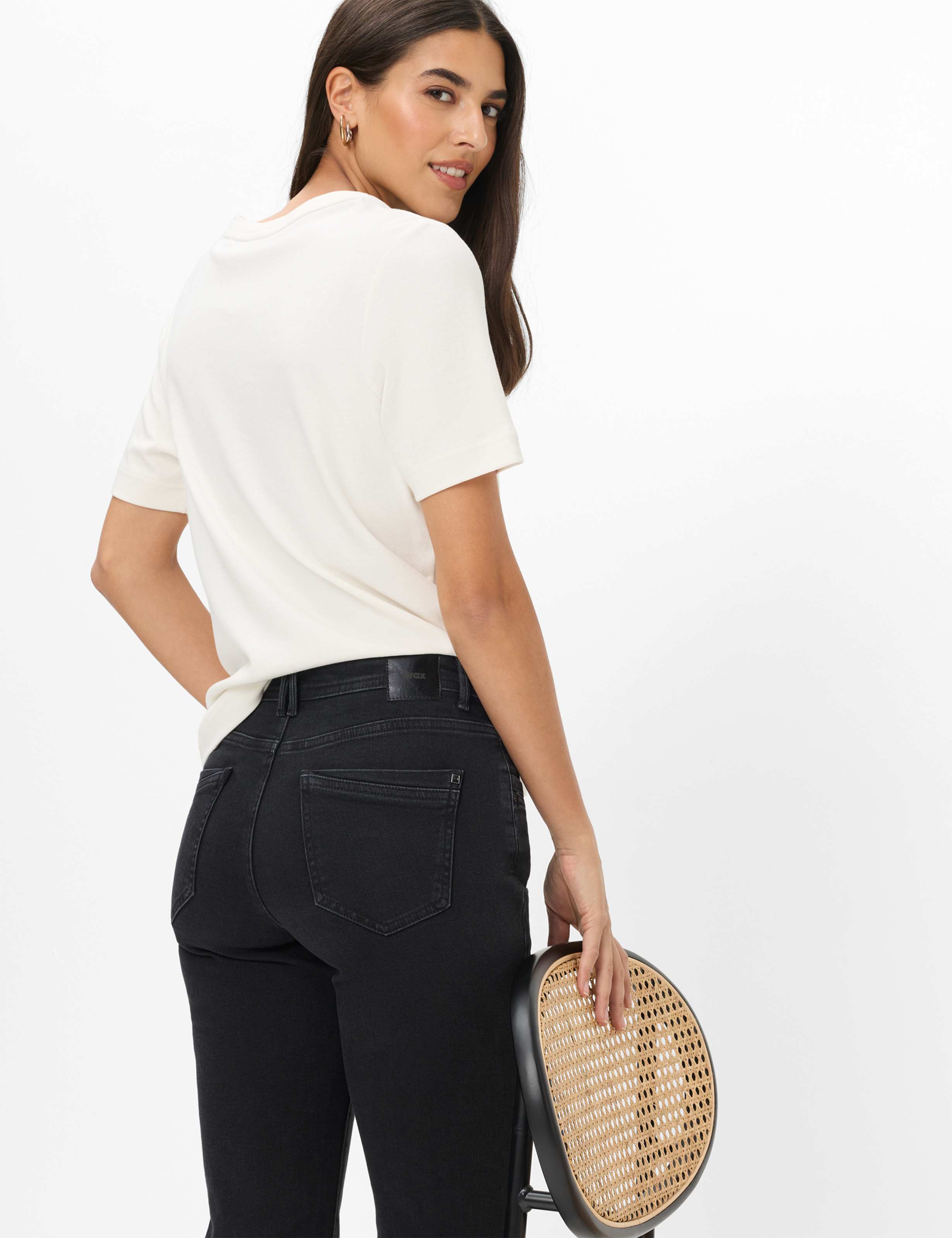 Femme Style MARY Denim Noir Regular Fit Détail 1