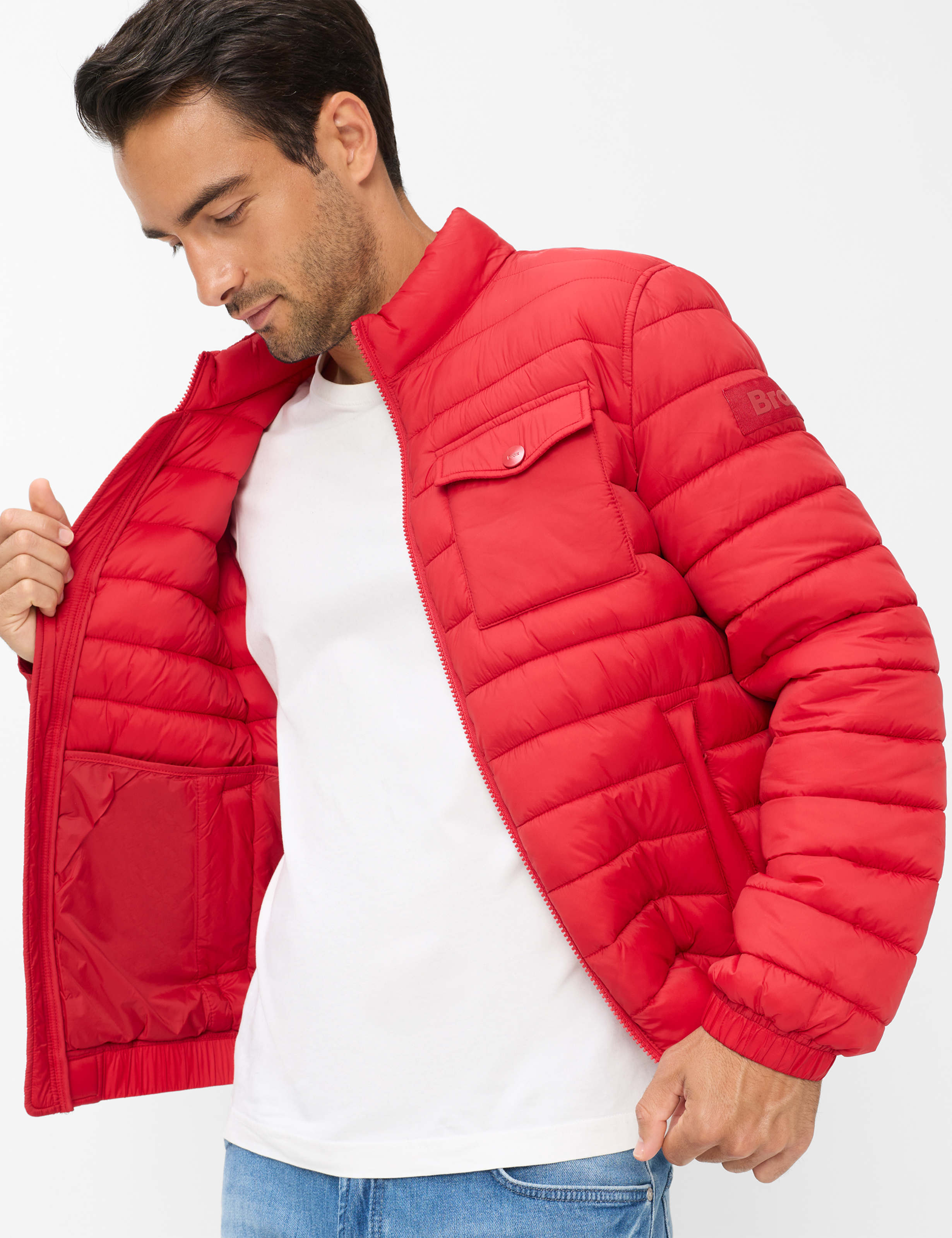 Homme Style BRAD Rouge Foncé  Détail 1