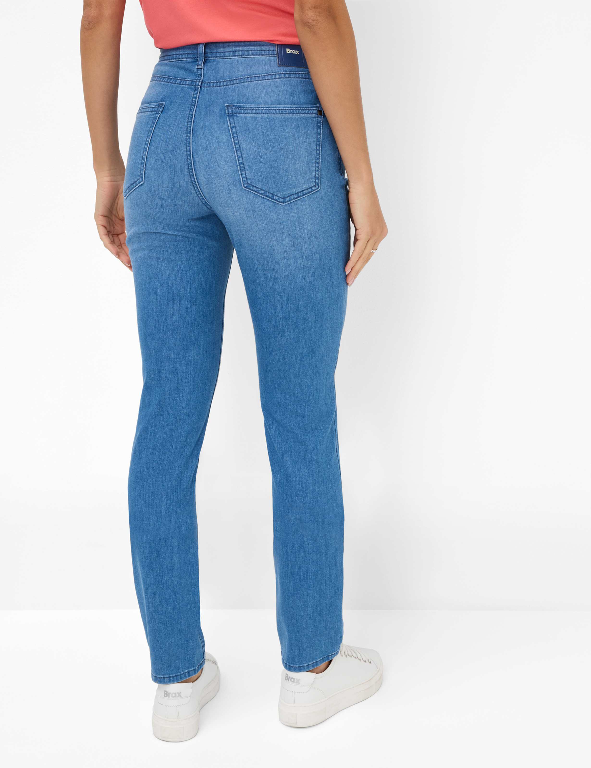 Women Style CAROLA Denim Blue Feminine Fit Model back