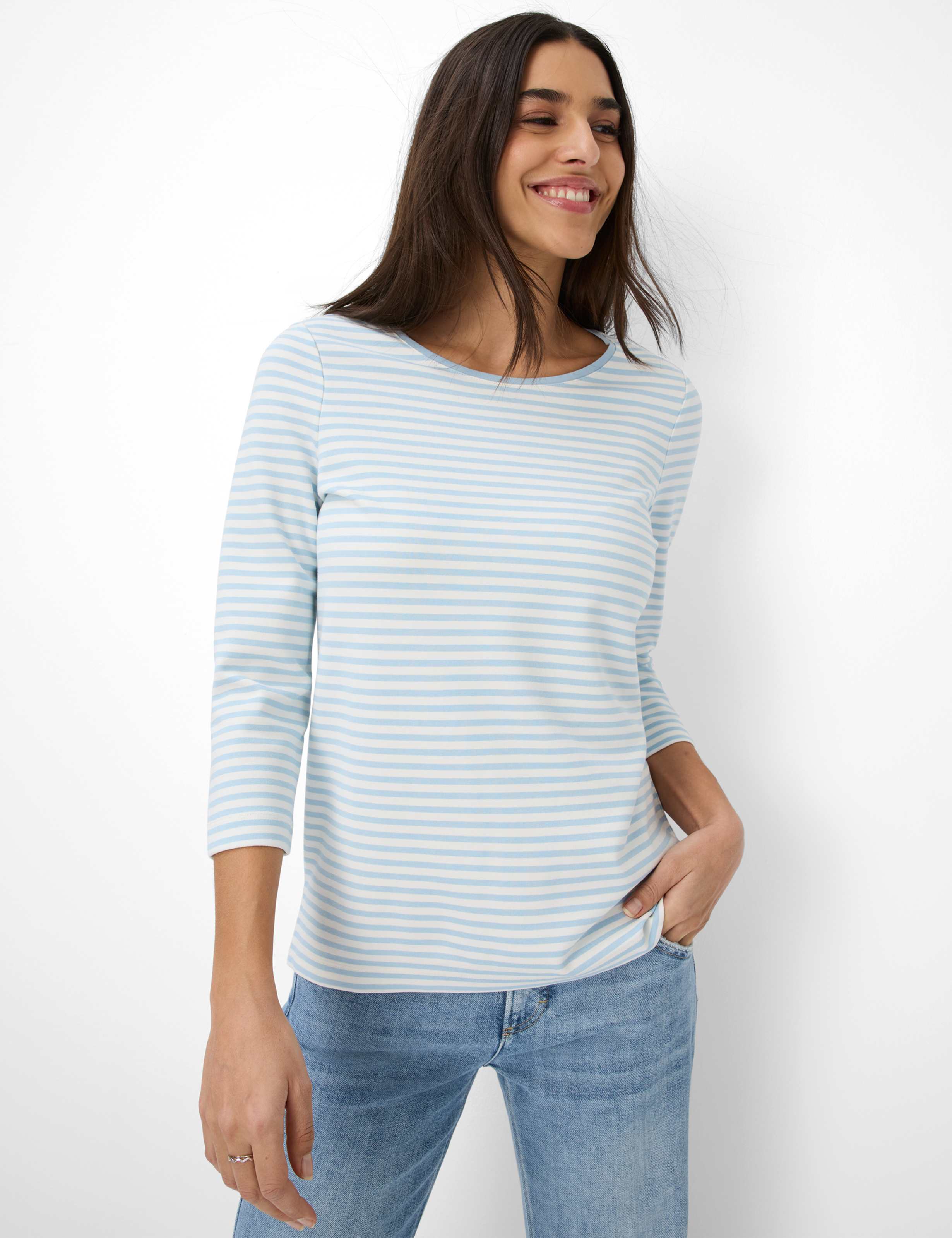 Women Style BONNIE Light Blue  Model Front