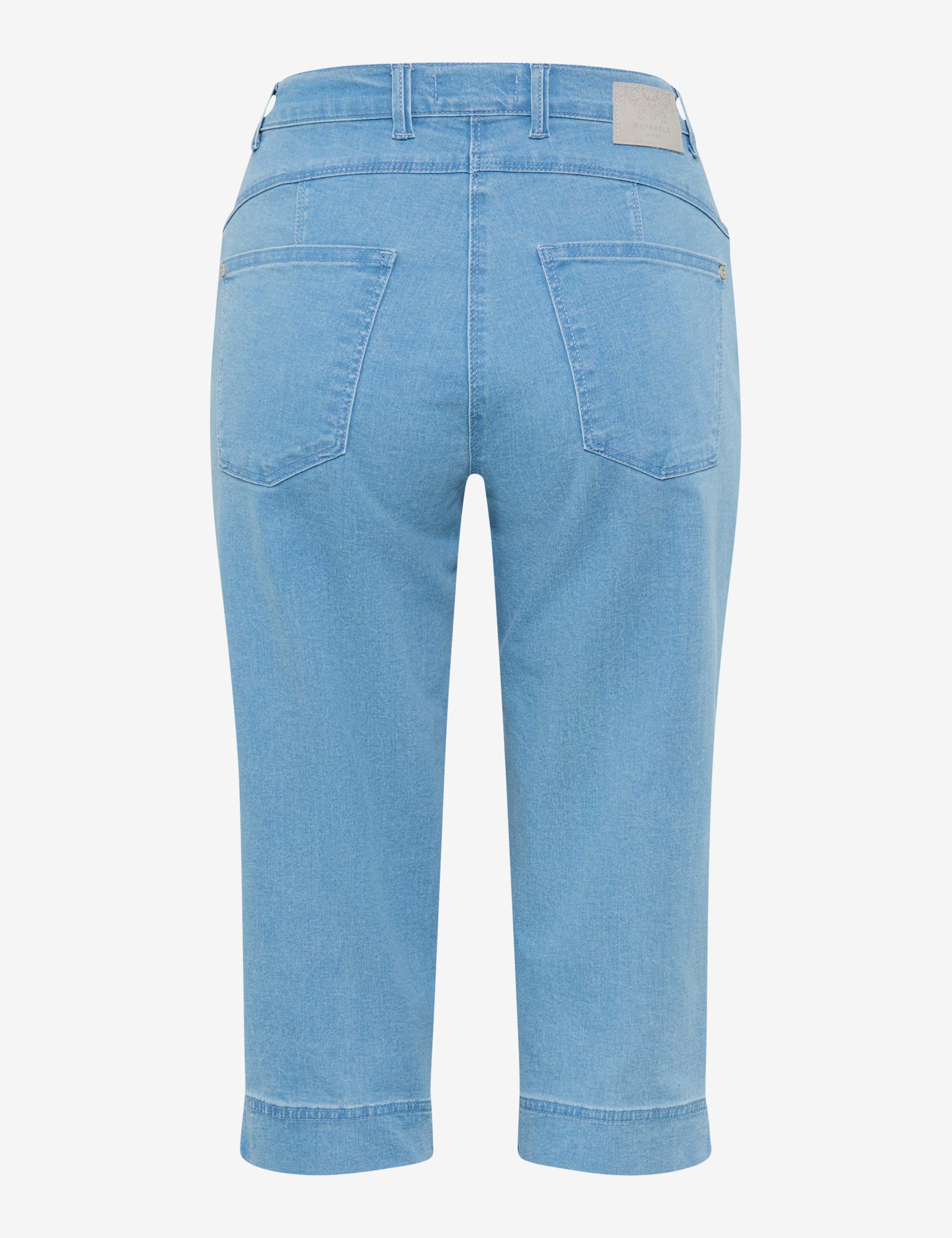 Damen Style CAREN CAPRI Denim Hellblau Comfort Plus Fit Freisteller Rueck