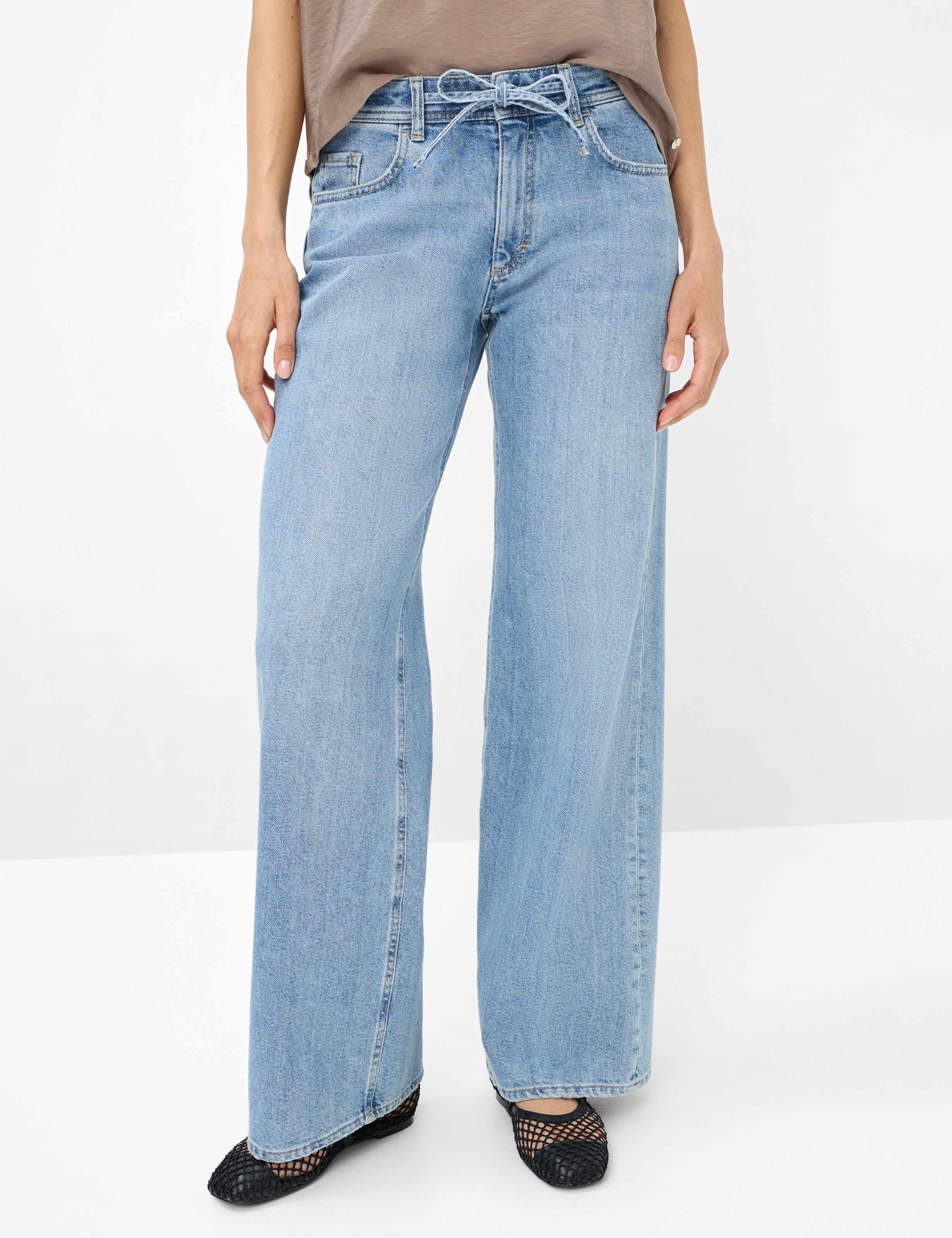 Thumbnail - Brax Damen Five-Pocket-Hose Style MORGAN USED LIGHT BLUE, denim hellblau, Gr. 44