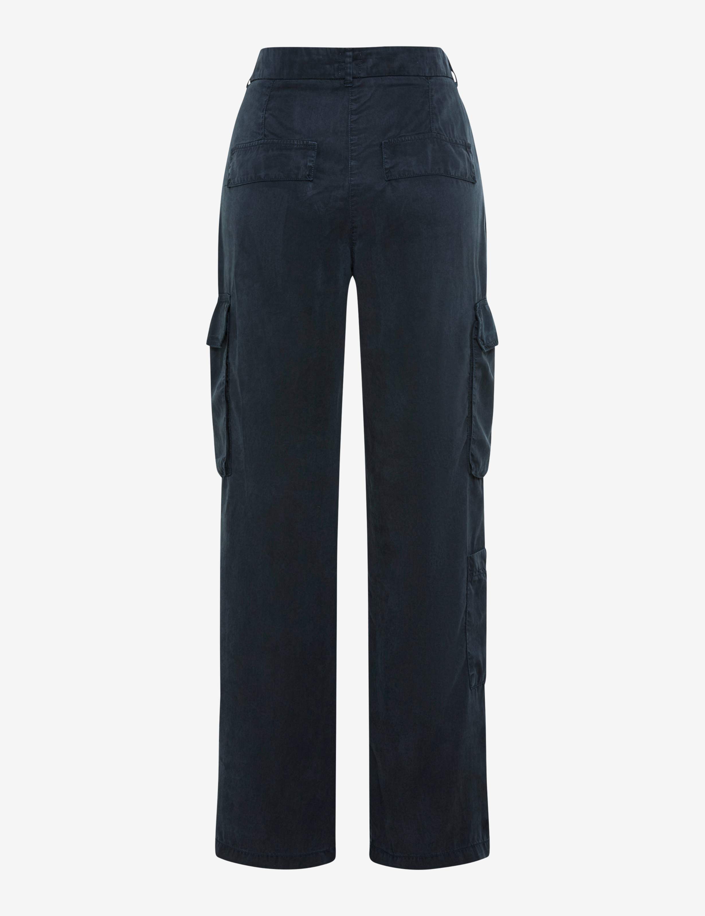 Femme Style MAINE Bleu Foncé Wide Leg Détourage arrière
