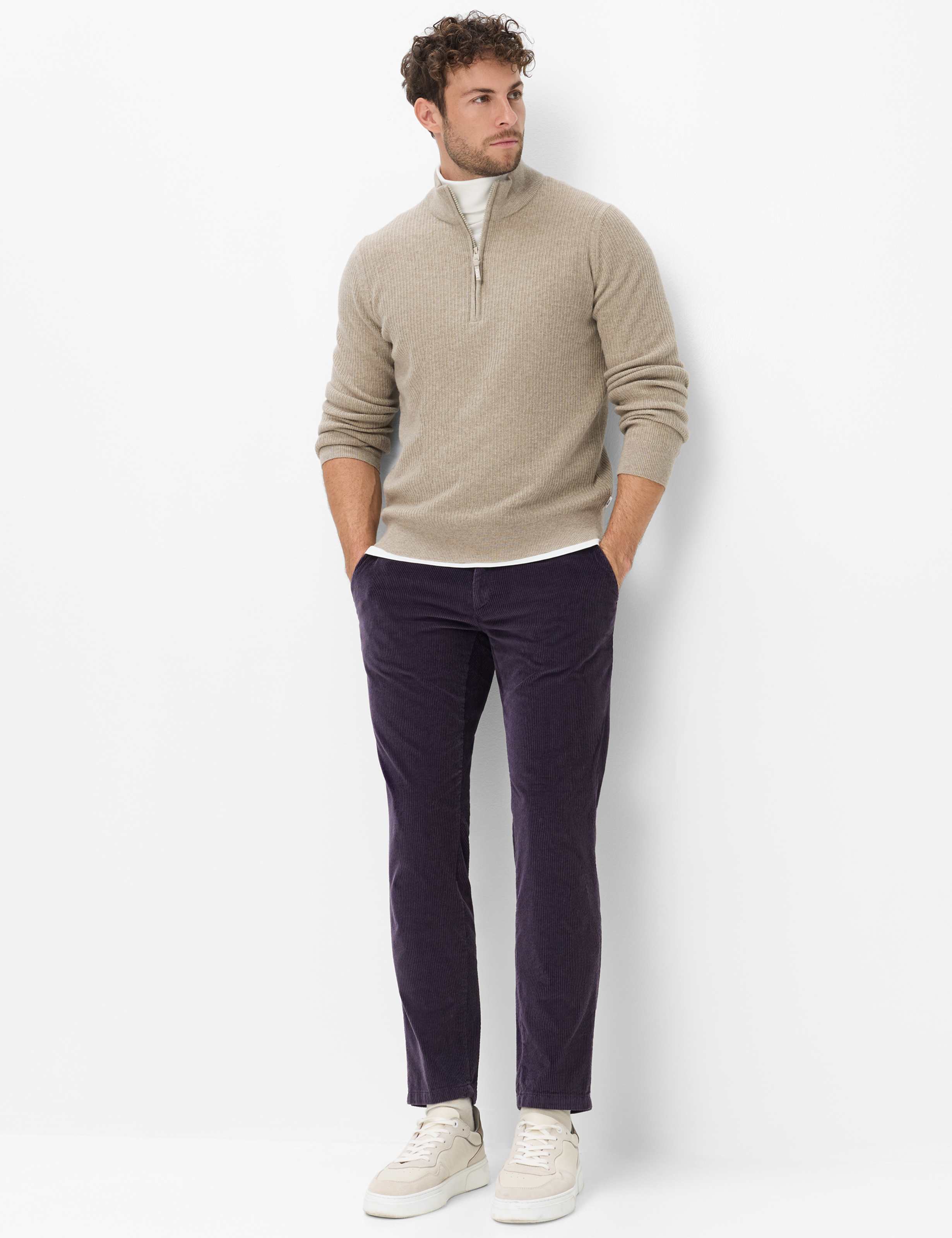 Herren Style STEFFEN Hellbraun  Model Outfit