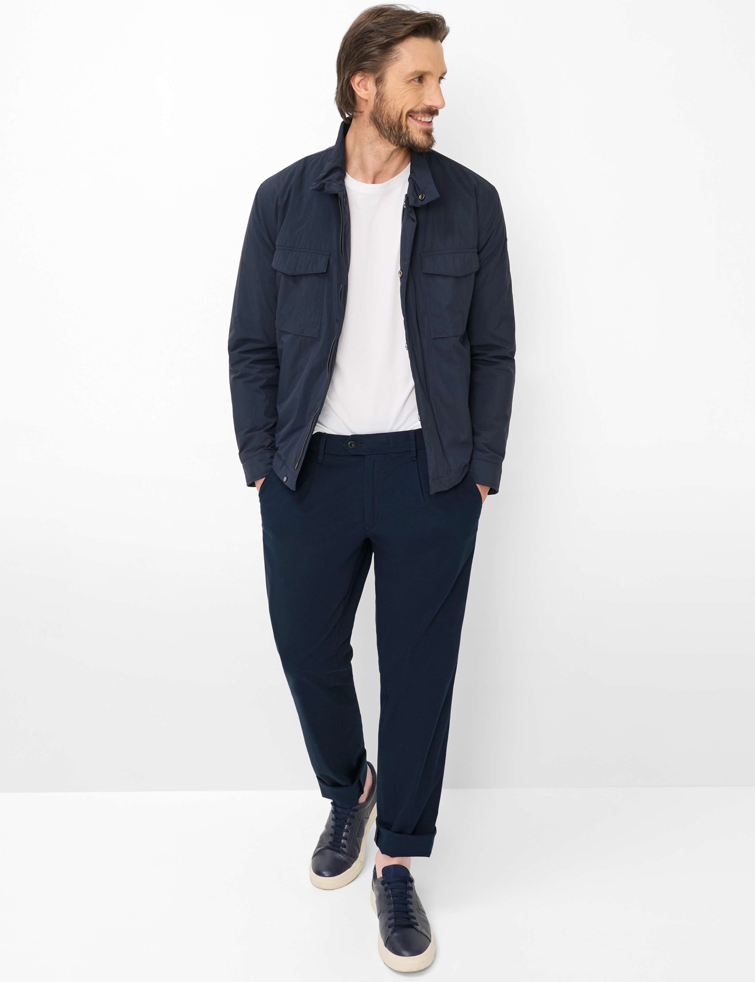 Heren Style LUIS Donkerblauw Regular Fit Model outfit