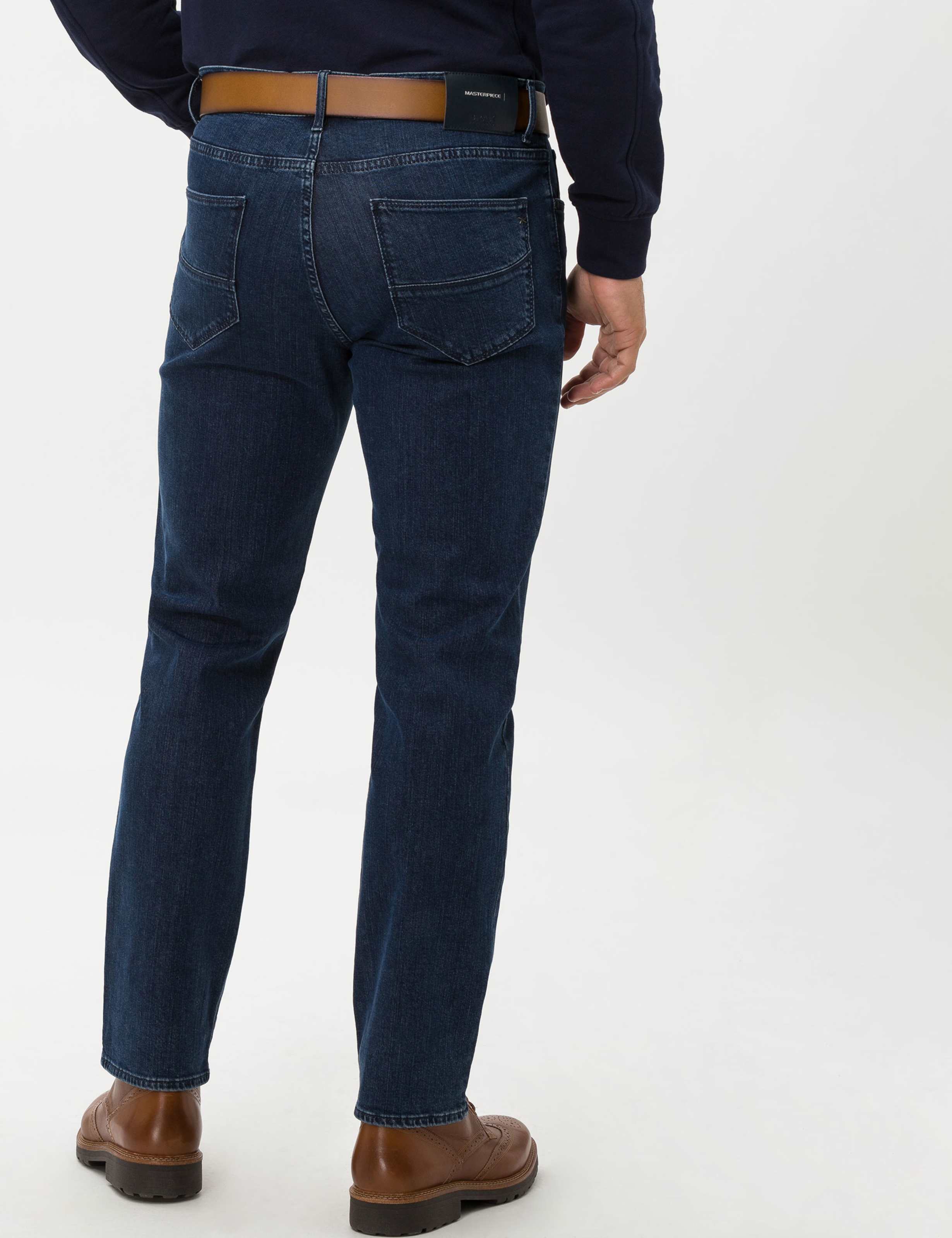 Herren Style CADIZ Denim Blau Straight Fit Model Rueck