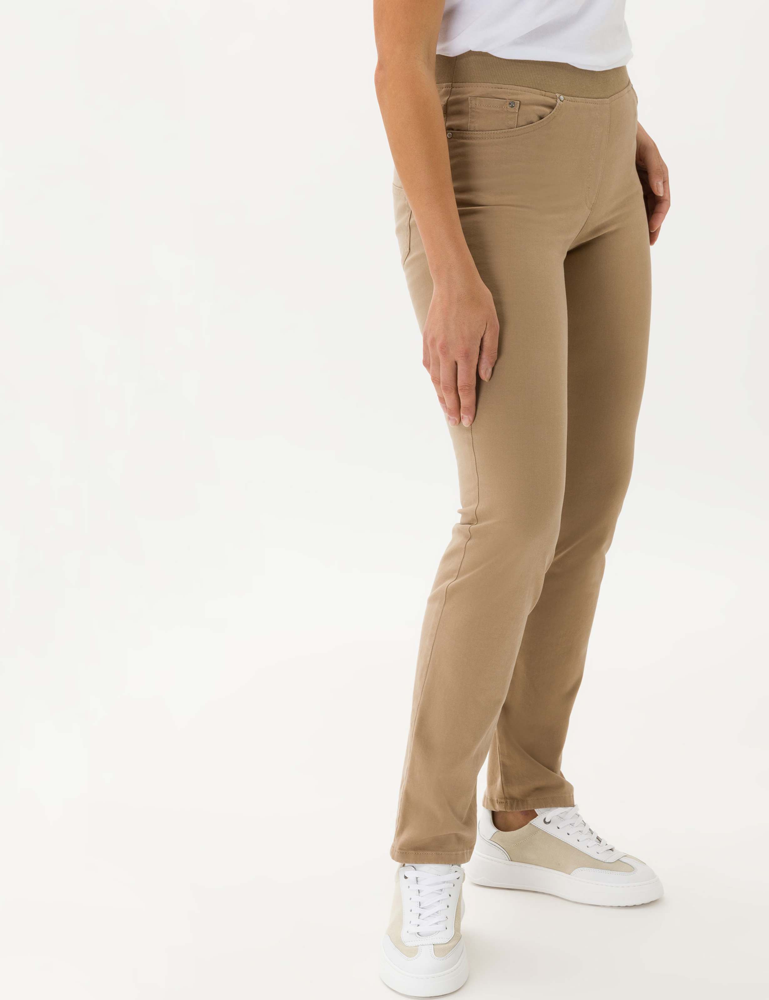 Thumbnail - Raphaela by Brax Damen Schlupfhose Style PAMINA CAMEL, Beige, Gr. 46K