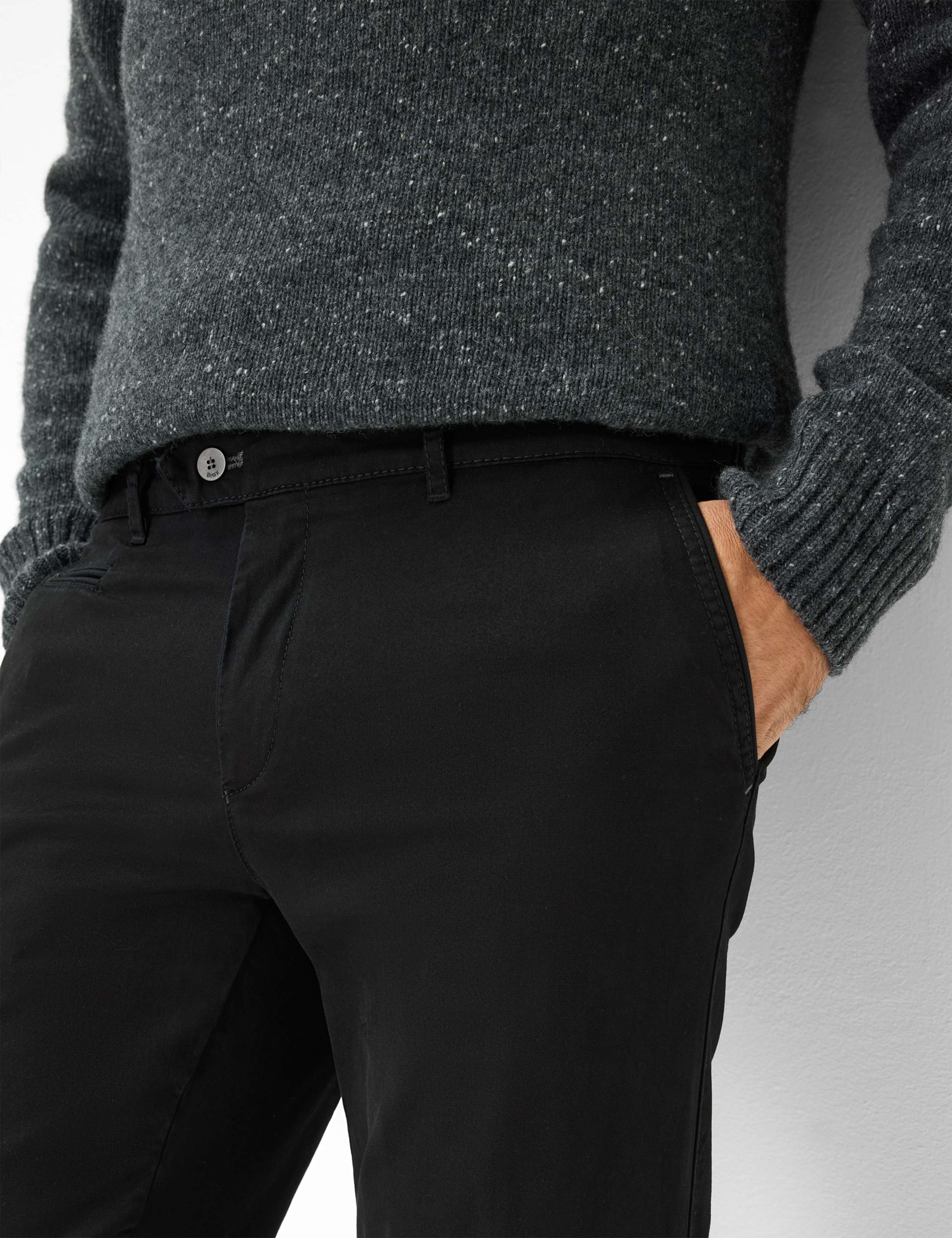 Herren Style EVEREST Schwarz Regular Fit Detail 2