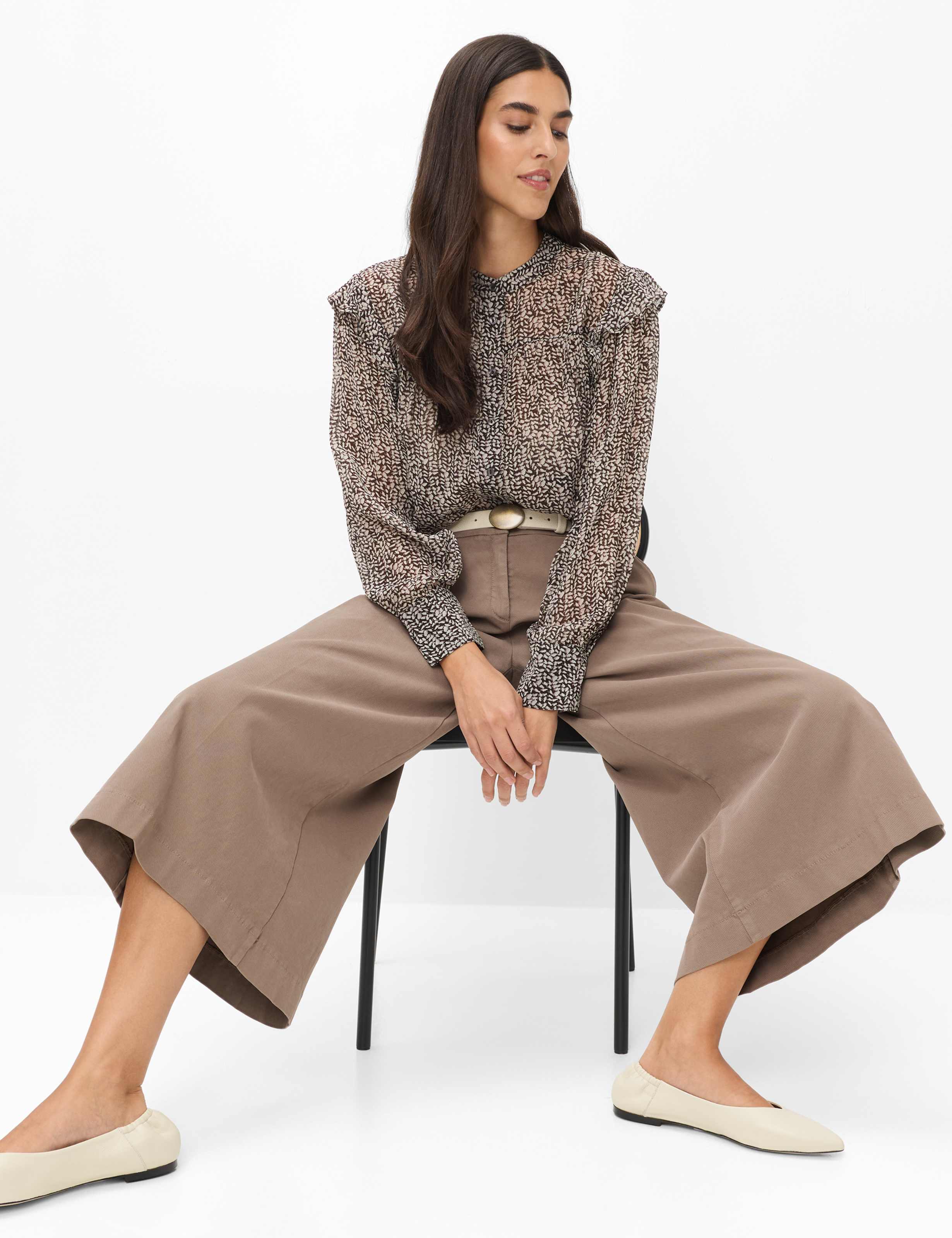 Women Style MELLI S Light Brown Wide leg Detail 1
