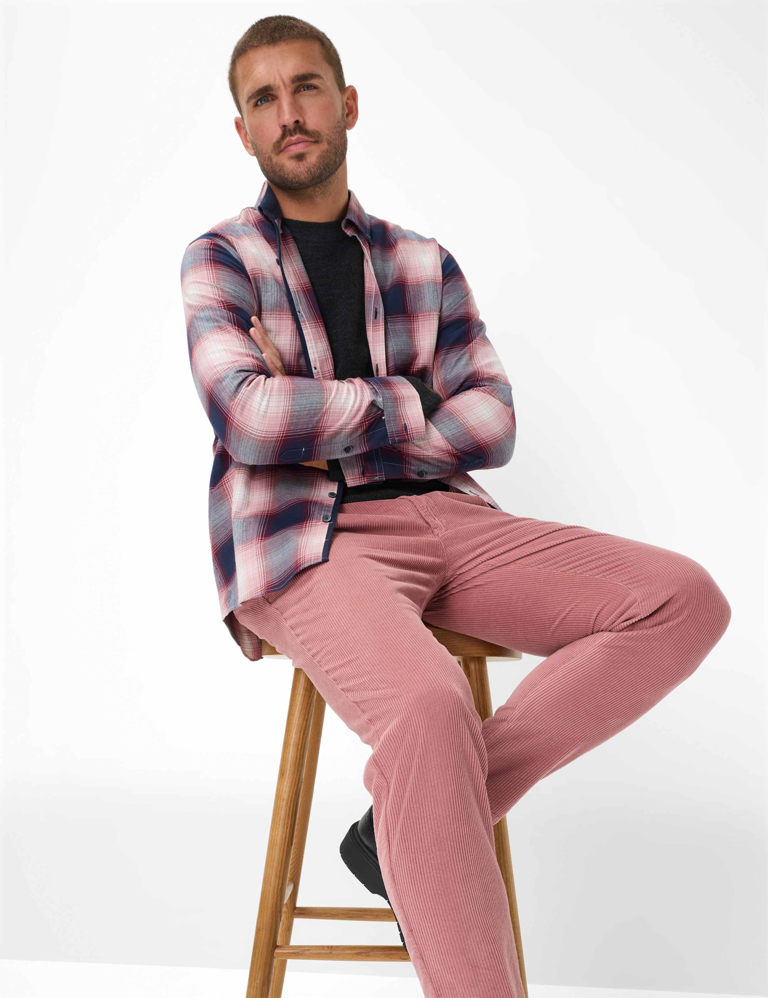 Herren Style TINO Rosa Relaxed Fit Detail 1