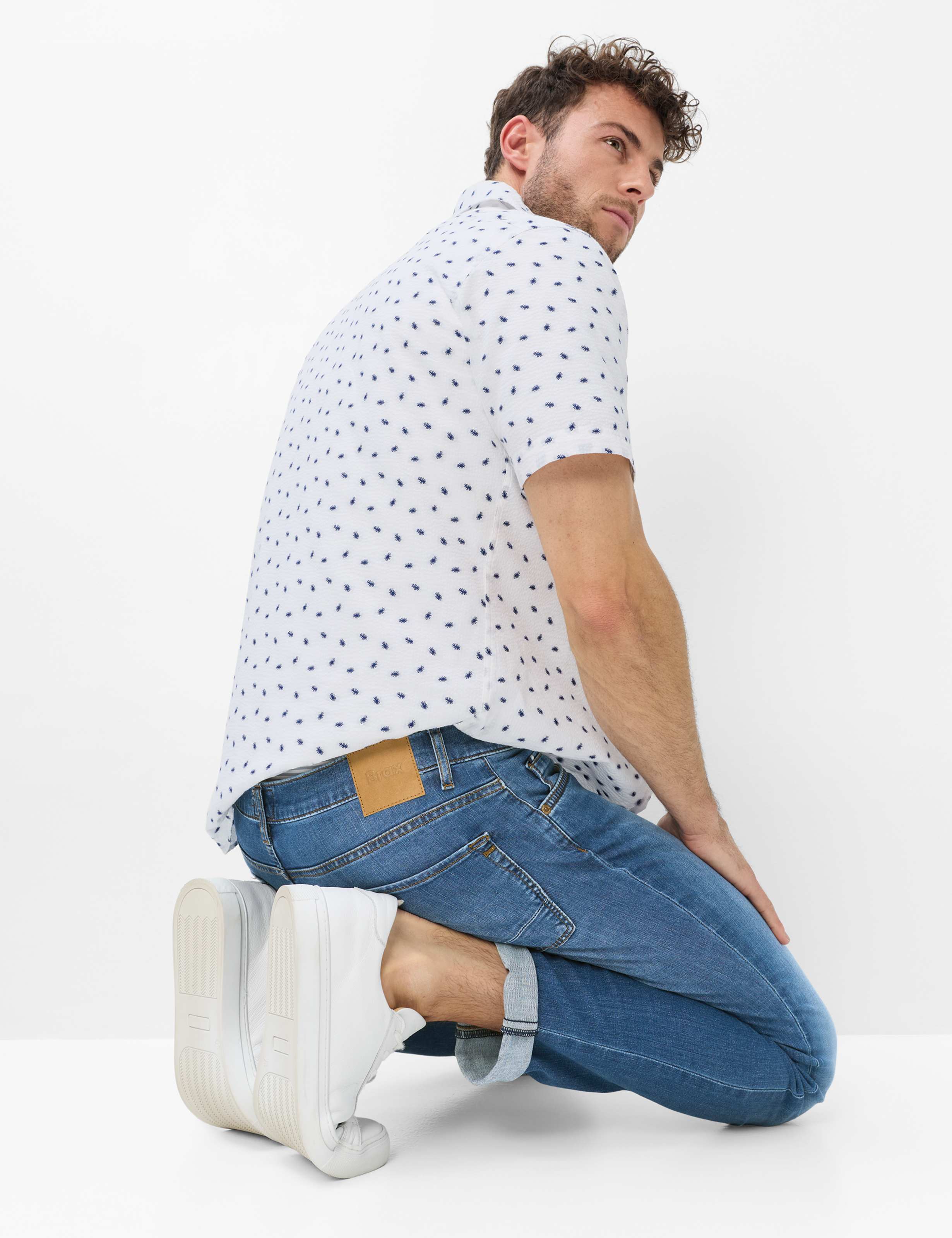 Homme Style CHUCK Denim Bleu Modern Fit Détail 1