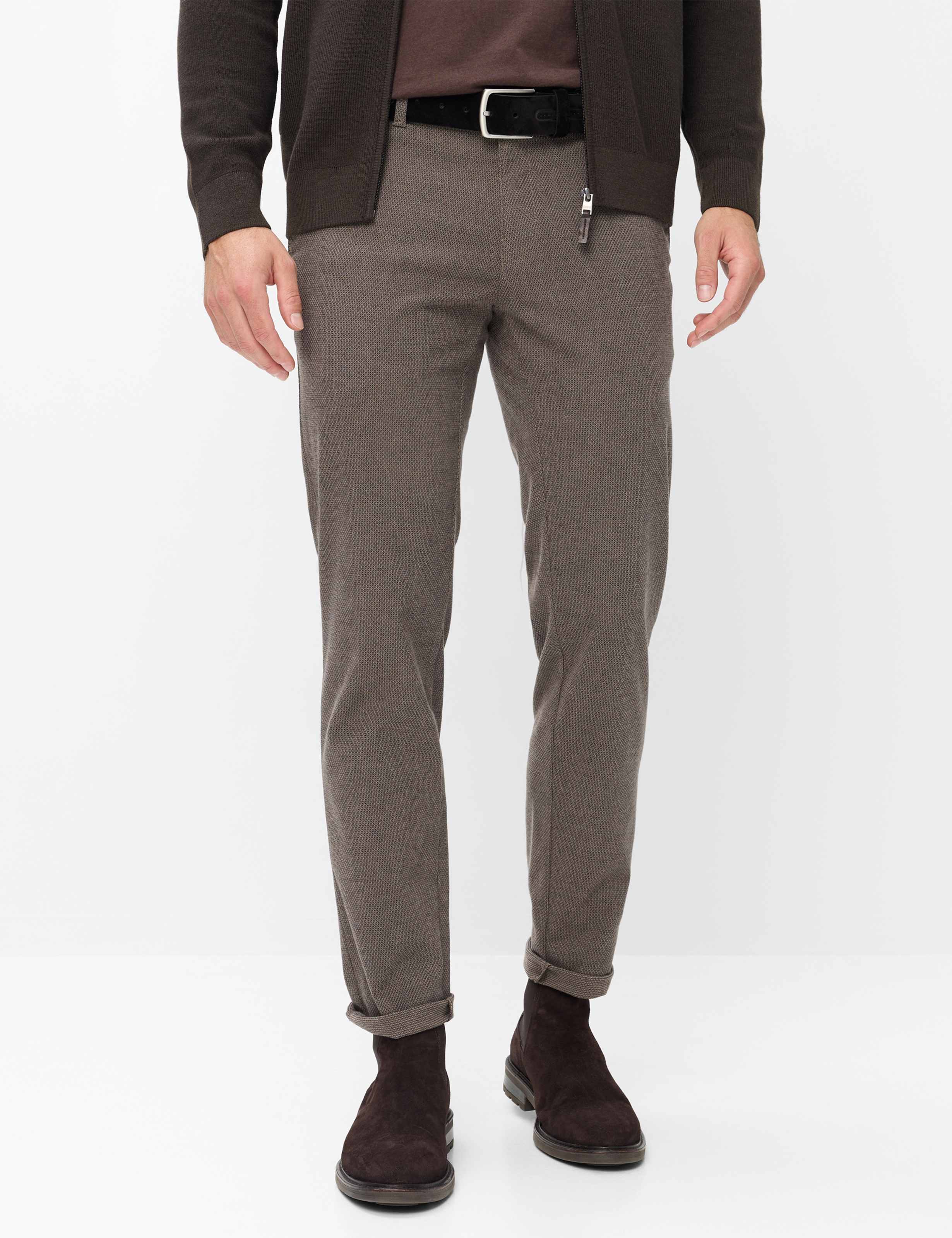 Brax Heren Chino  Style FABIO WALNUT, lichtbruin, maat 31/30