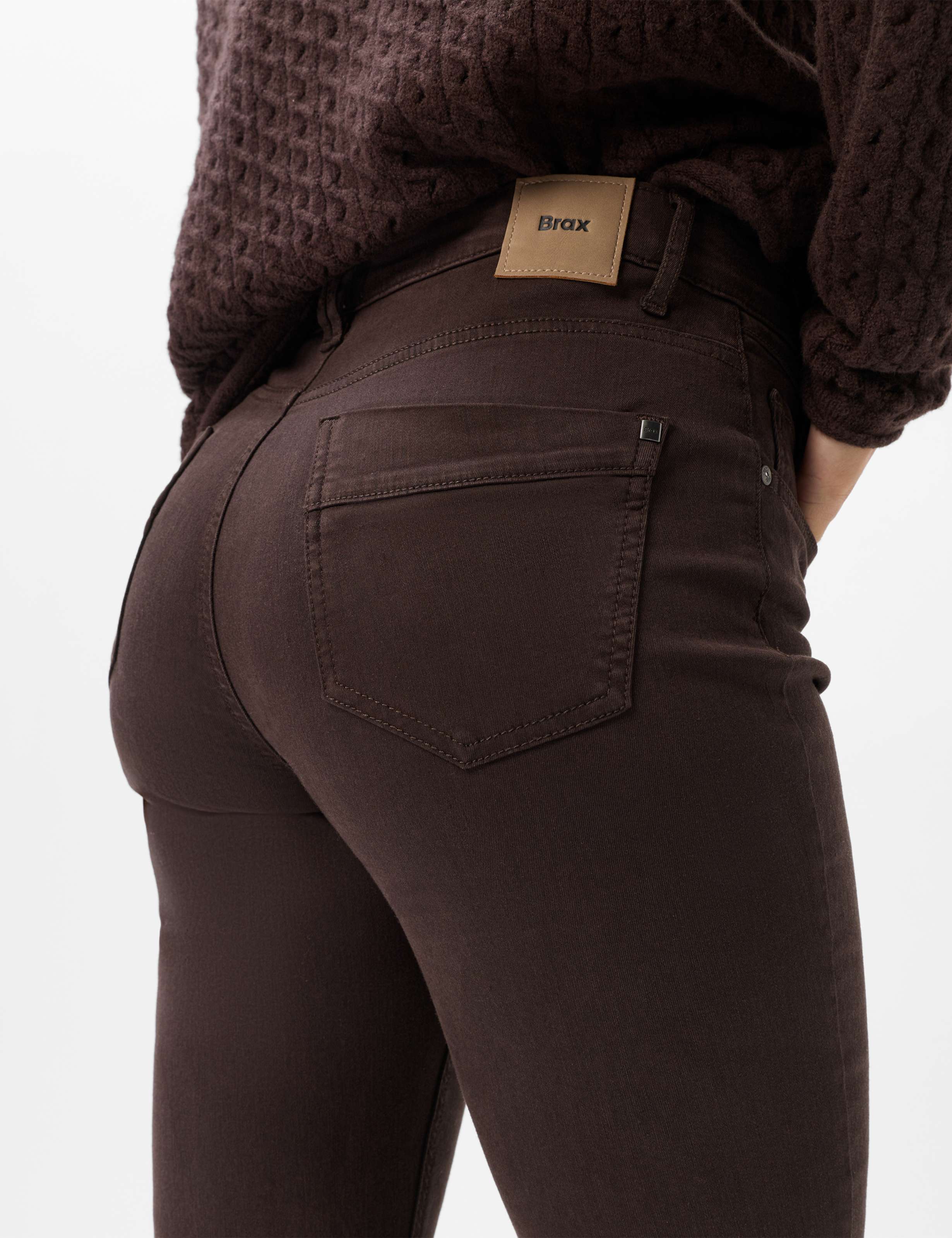 Femme Style MARY Marron Foncé Regular Fit Détail 2