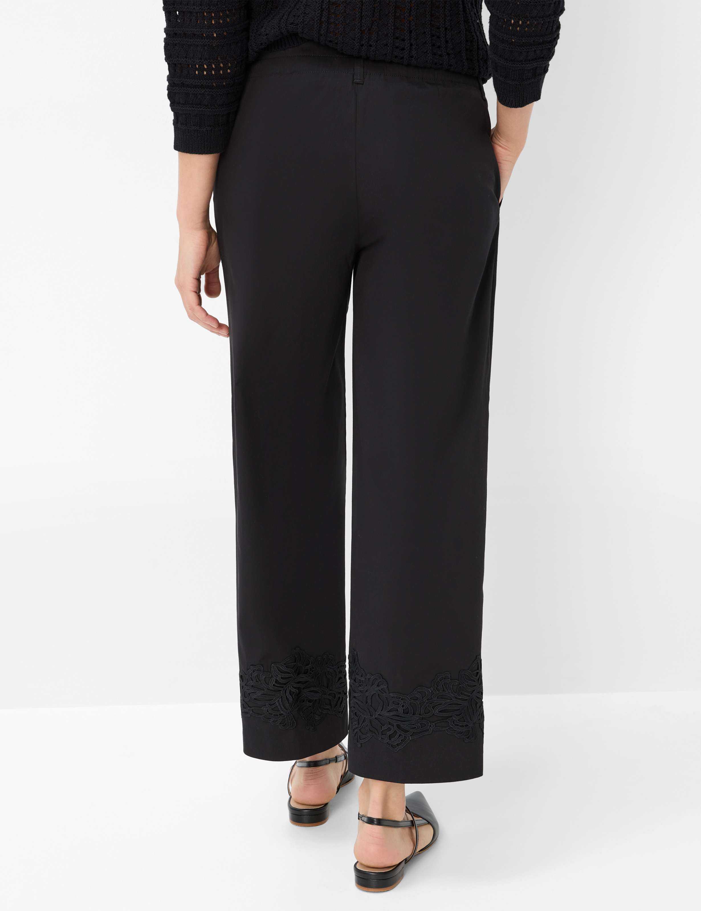 Femme Style MAINE S Noir Wide Leg Dos mannequin