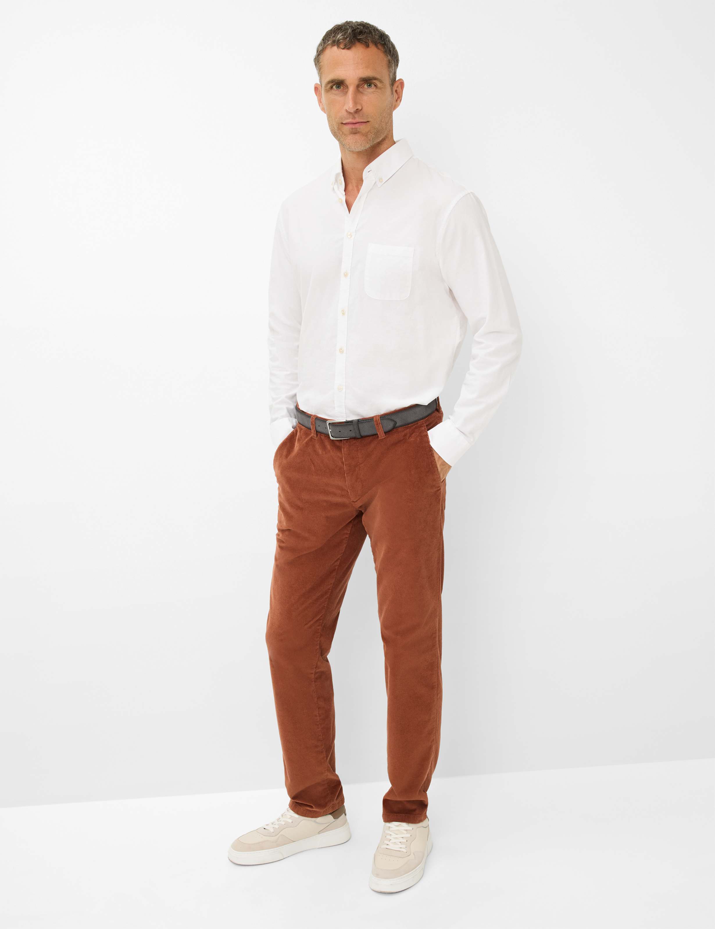 Men Style JIM Brown Regular Fit Model Outfit