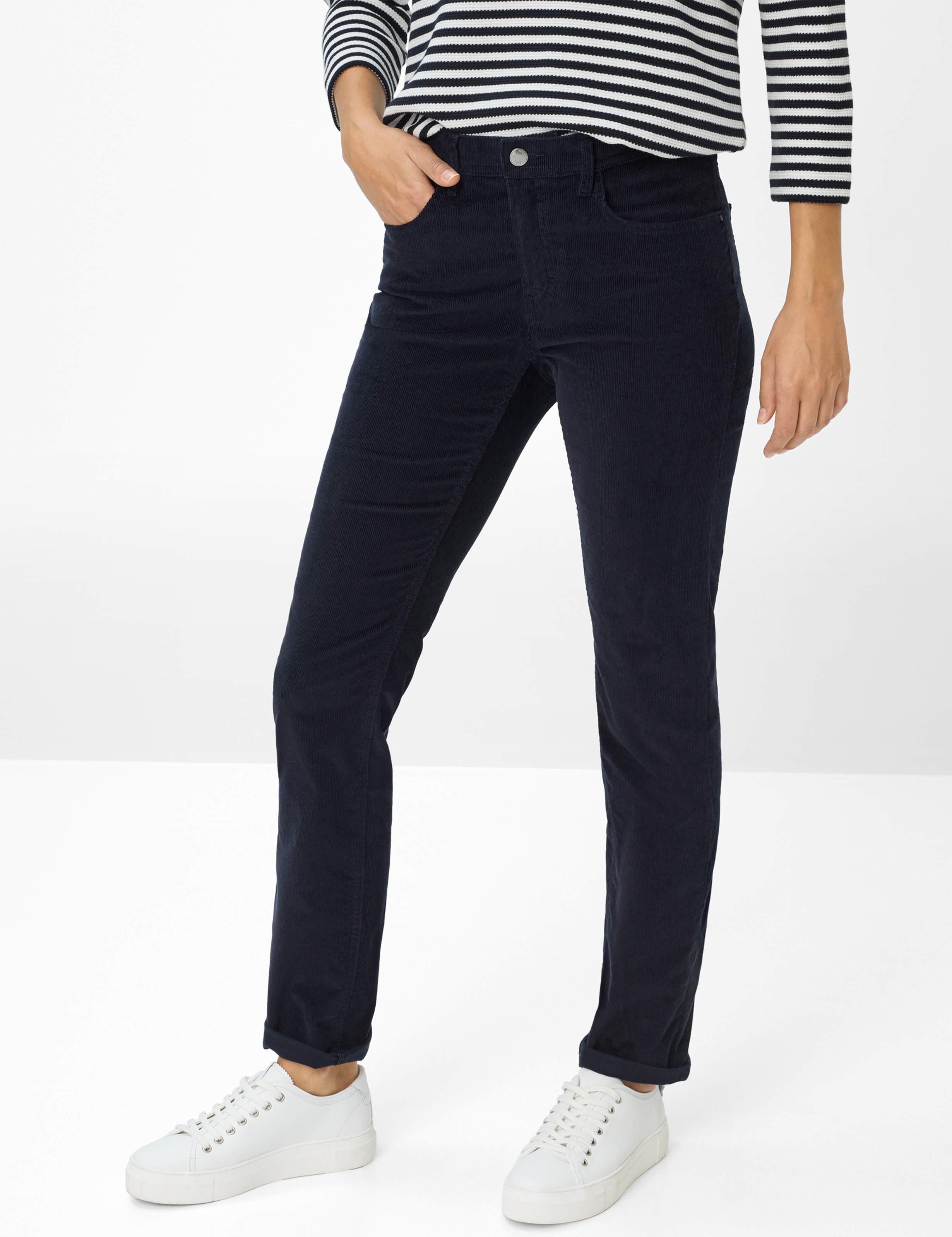 Thumbnail - Brax Damen Cordhose Style CAROLA NAVY, dunkelblau, Gr. 50