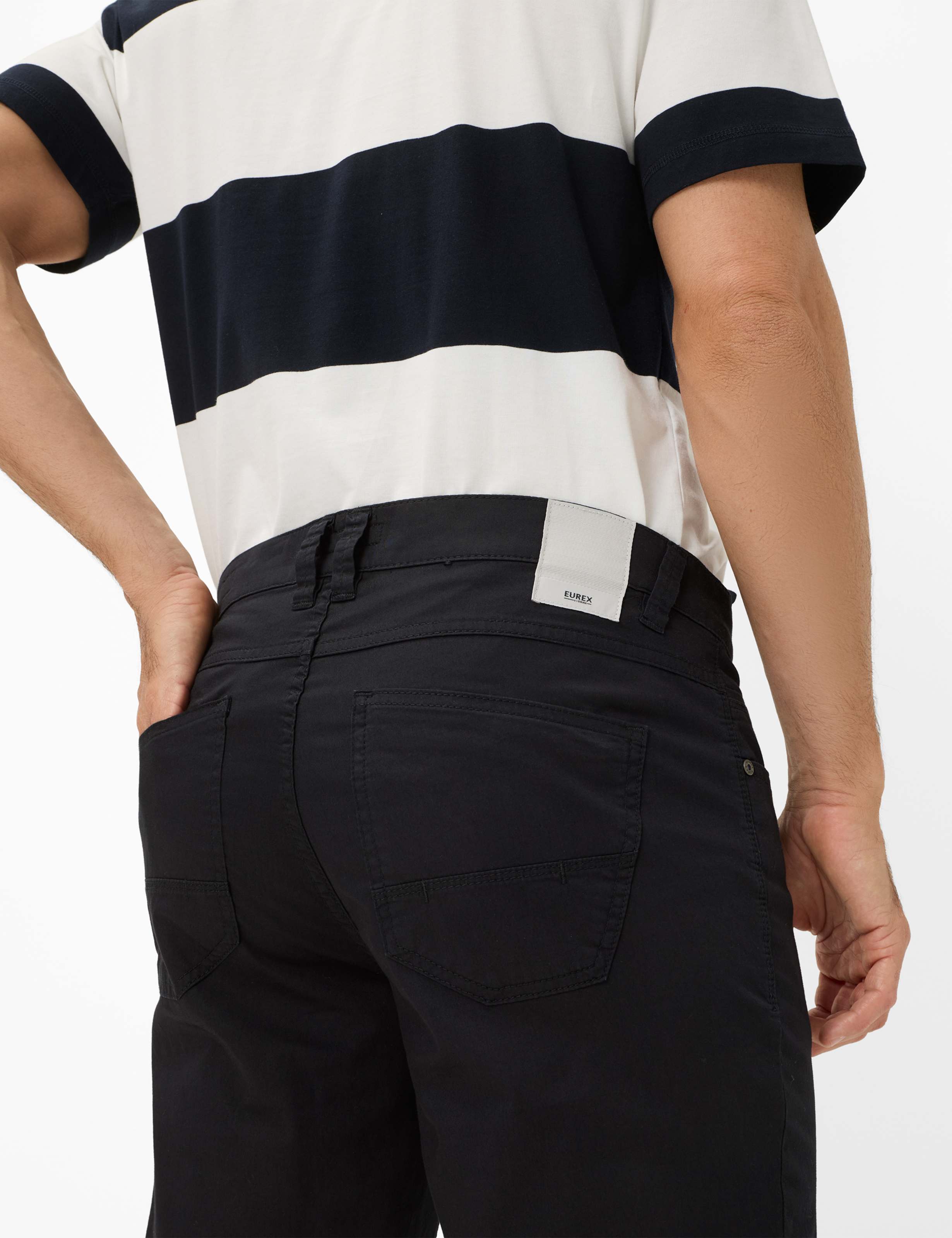 Herre Style LUKE Mørkeblå Regular Fit Detalje 1