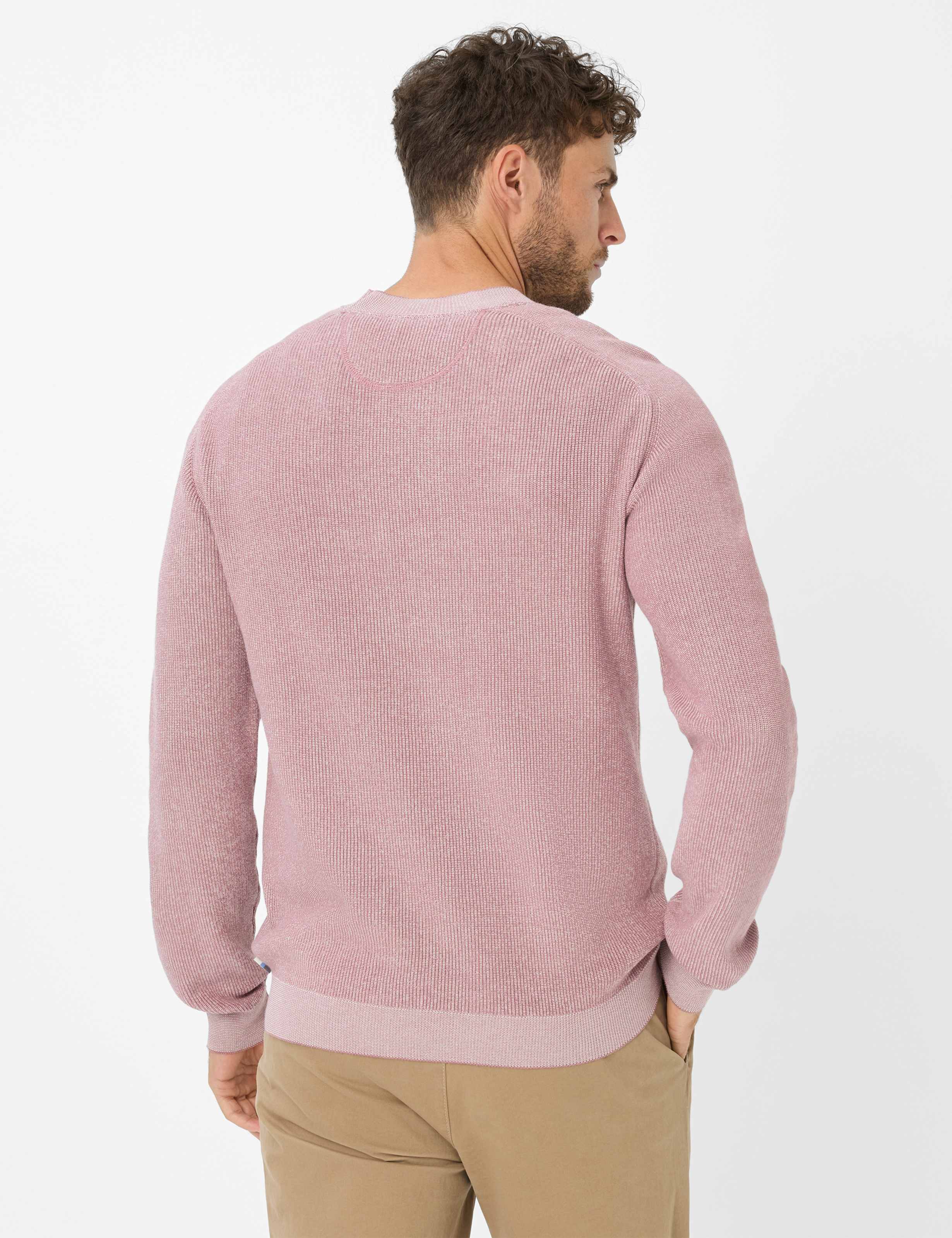 Thumbnail - Brax Herren Strickpullover Style ROB cinder rose, Rosa, Gr. XXL
