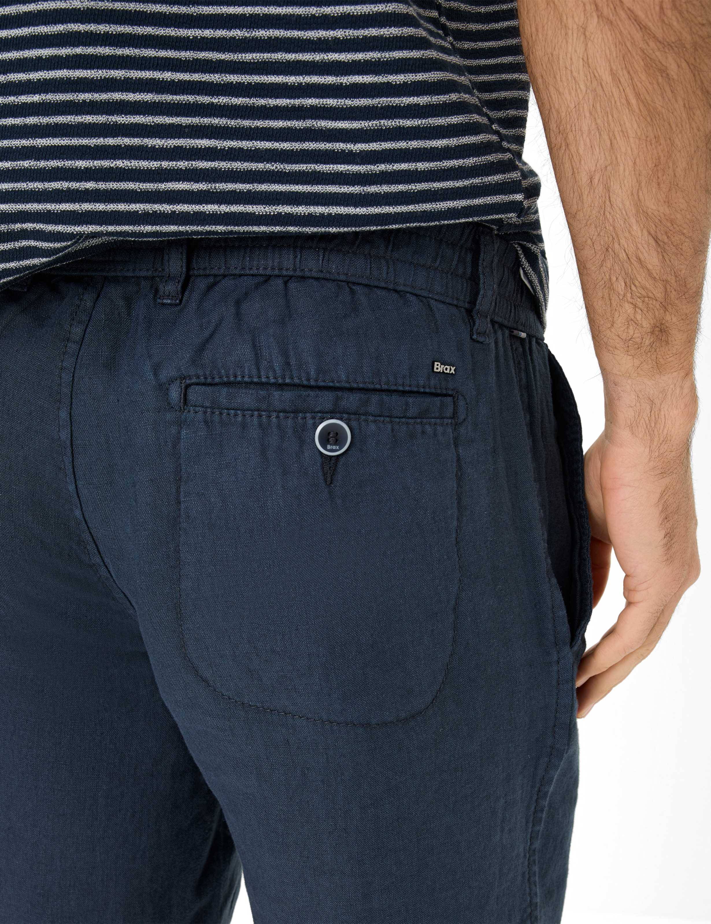 Herren Style BALU Dunkelblau Modern Fit Detail 2