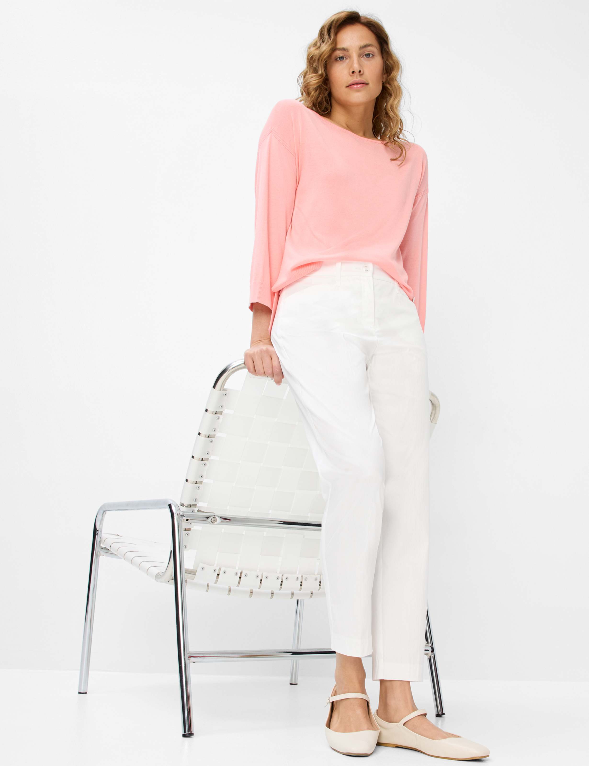 Femme Style MARA S Blanc Crème Regular Fit Détail 1