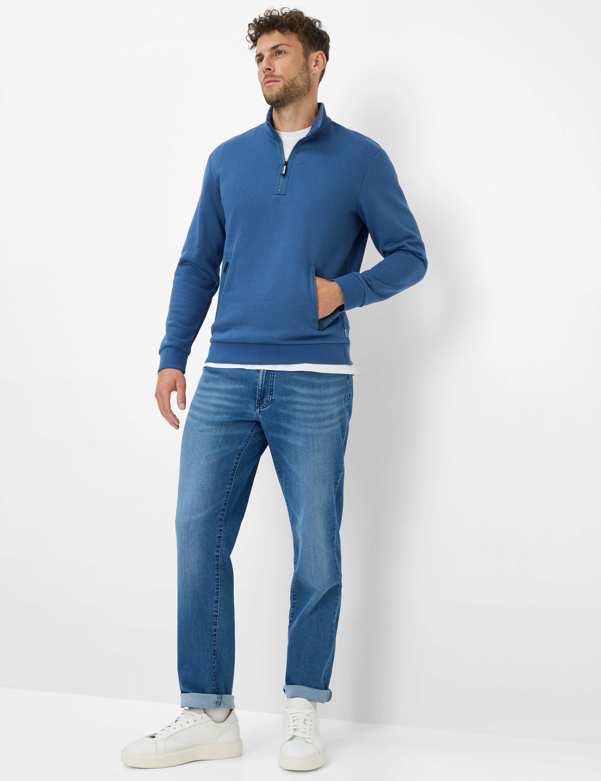 Men Style SION Blue  Model Outfit