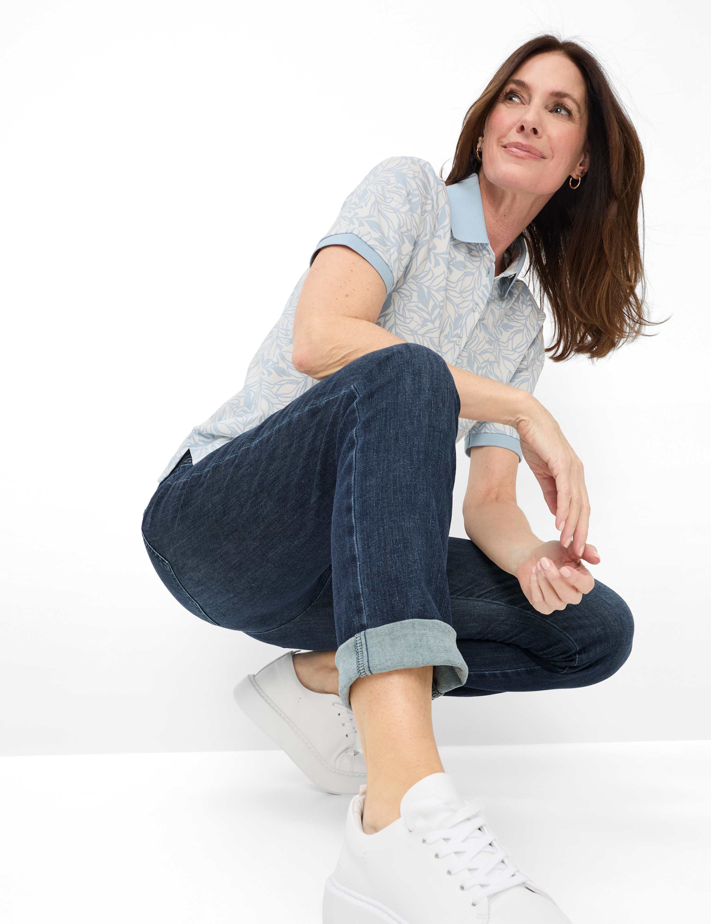 Damen Style LAVINA JOY Denim Blau Super Slim Fit Detail 1