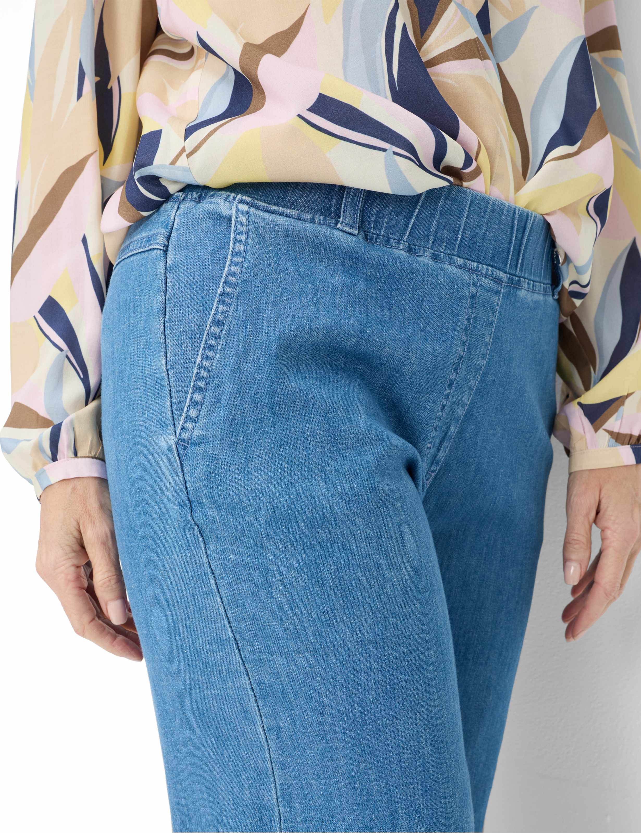 Dames Style PAM FLARED Denim Blauw Slim Fit Detail 2