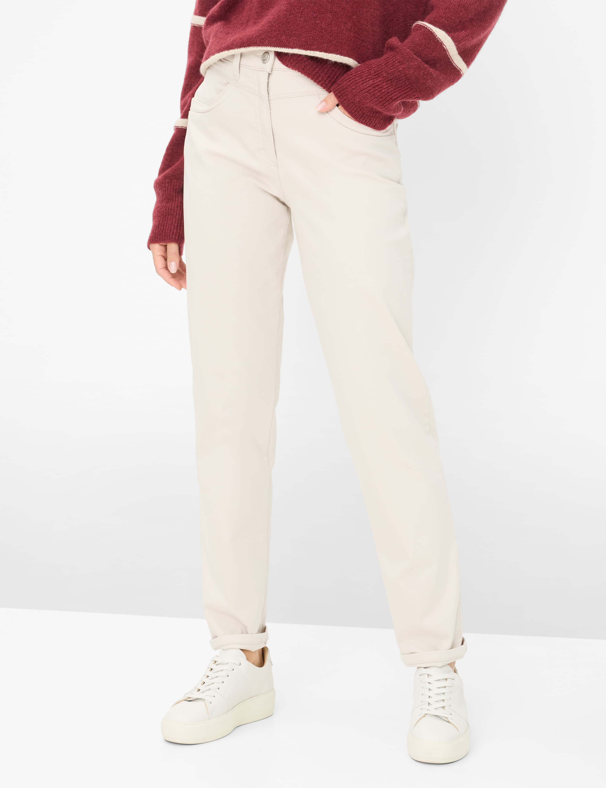 Thumbnail - Raphaela by Brax Damen Five-Pocket-Hose Style CAREN NEW ECRU, hellbeige, Gr. 44K