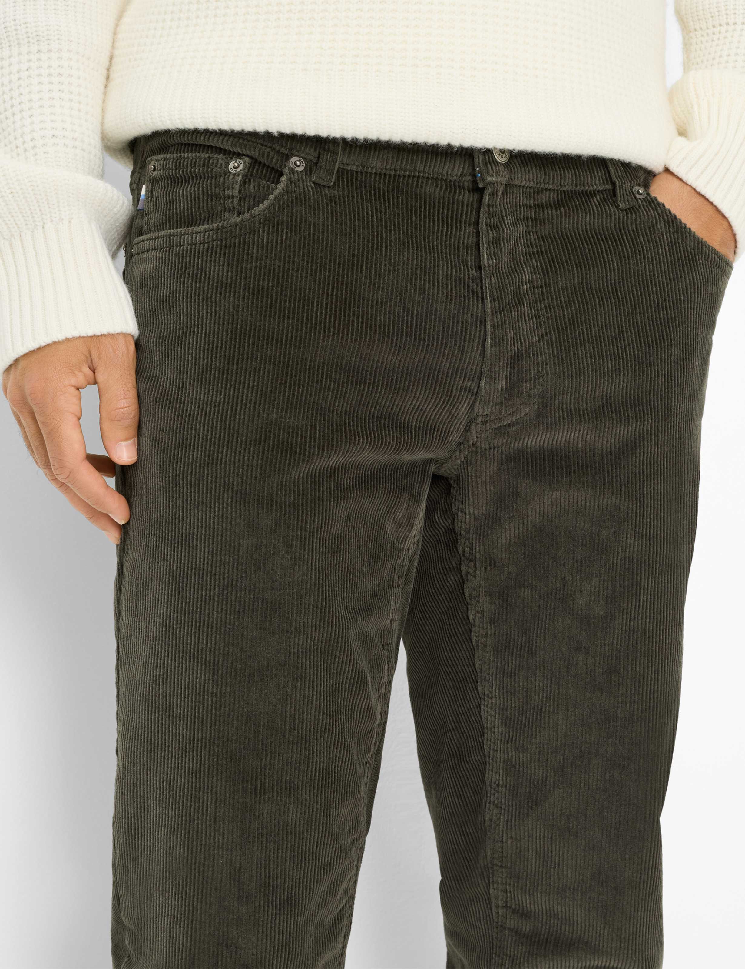 Homme Style COOPER Vert - Olive Regular Fit Détail 2