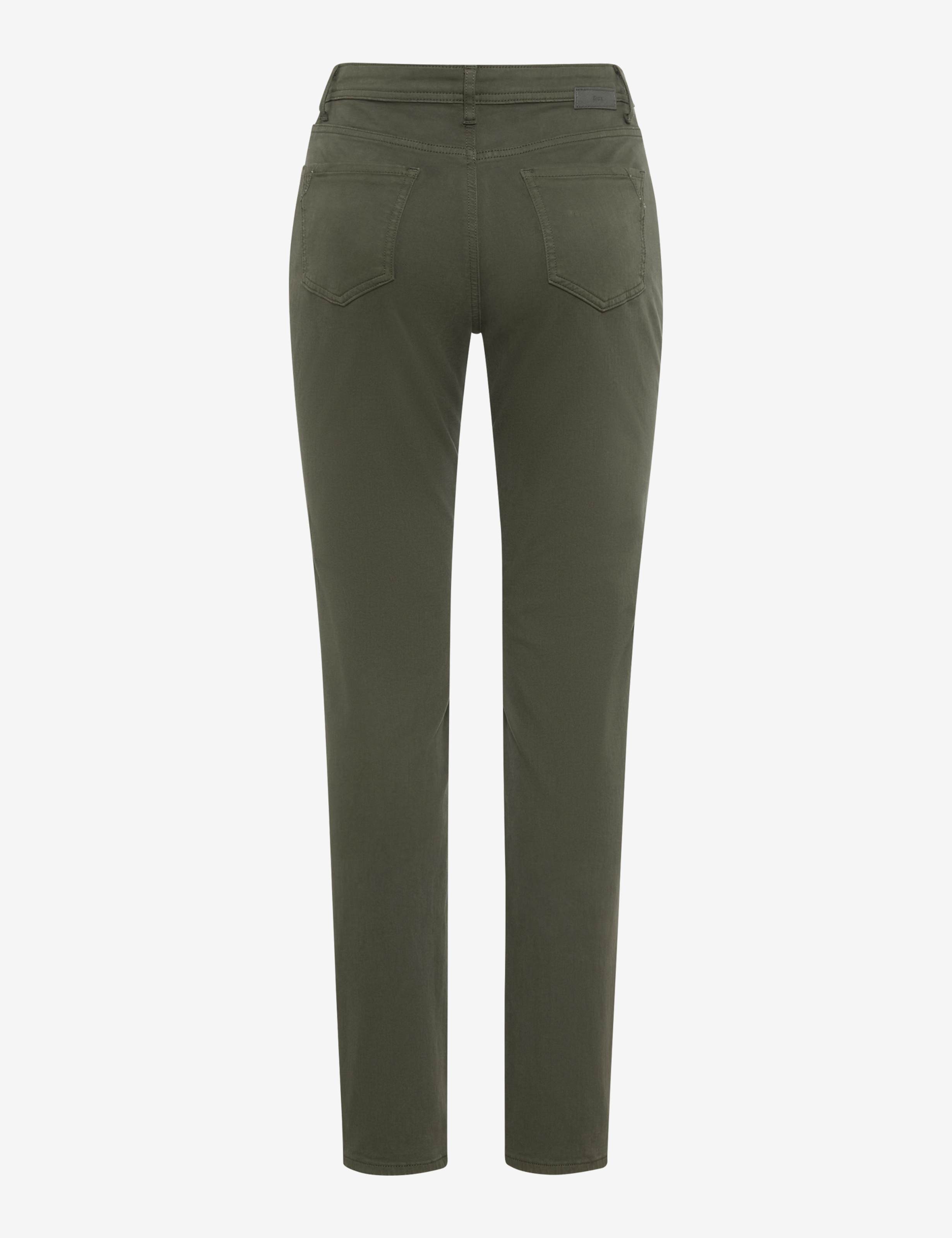 Dame Style MARY Denim Mørkegrøn Regular Fit Udskæring bagpå