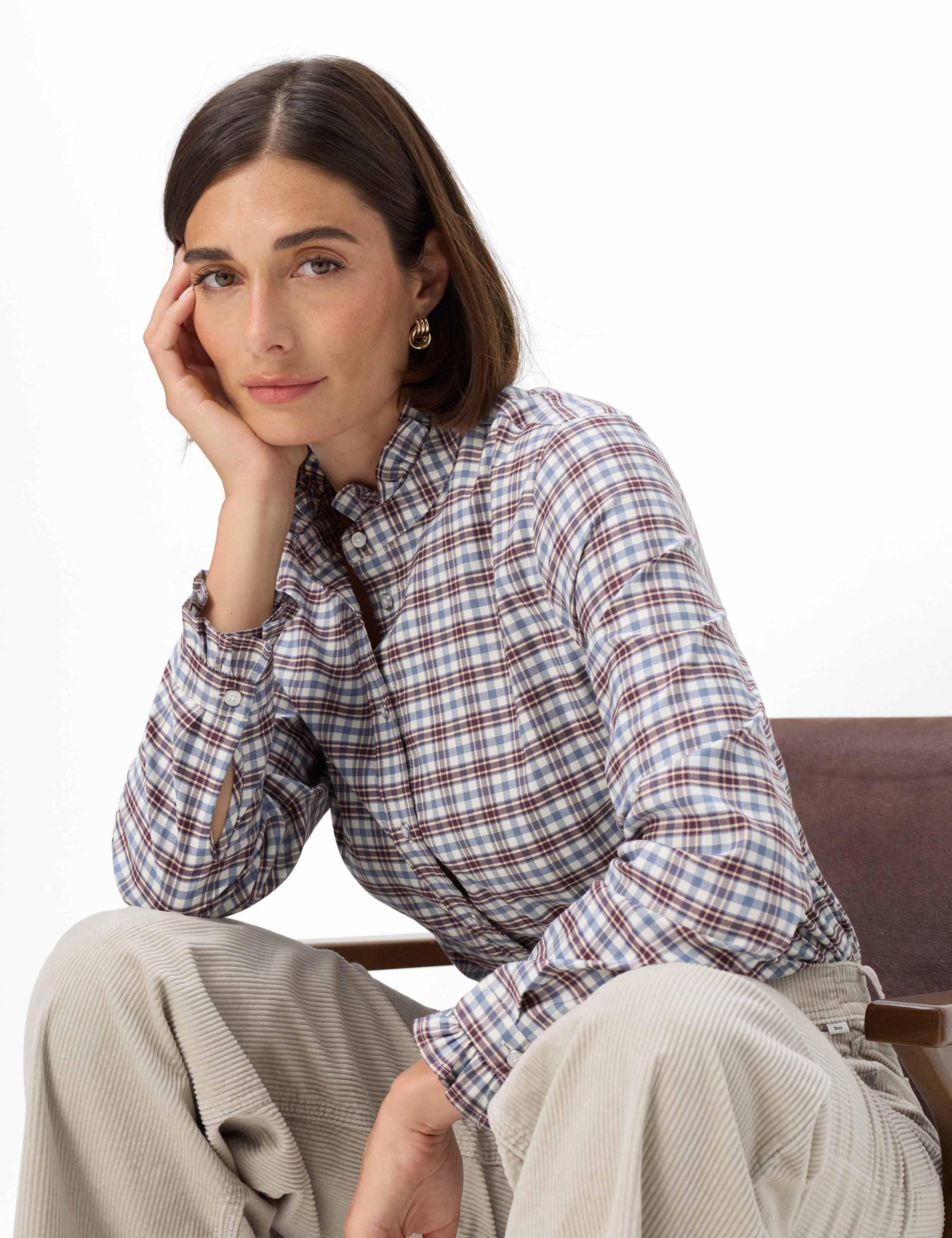 Femme Style VICTORIA Violette Foncé  Détail 1