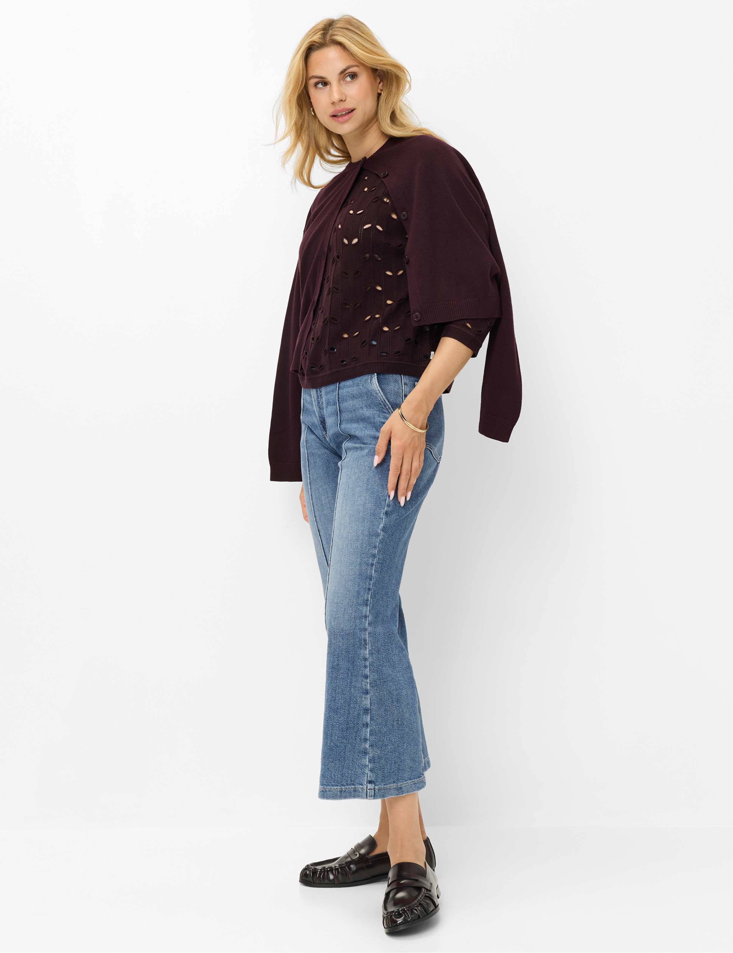 Dames Style NALA Donkerpaars  Model outfit