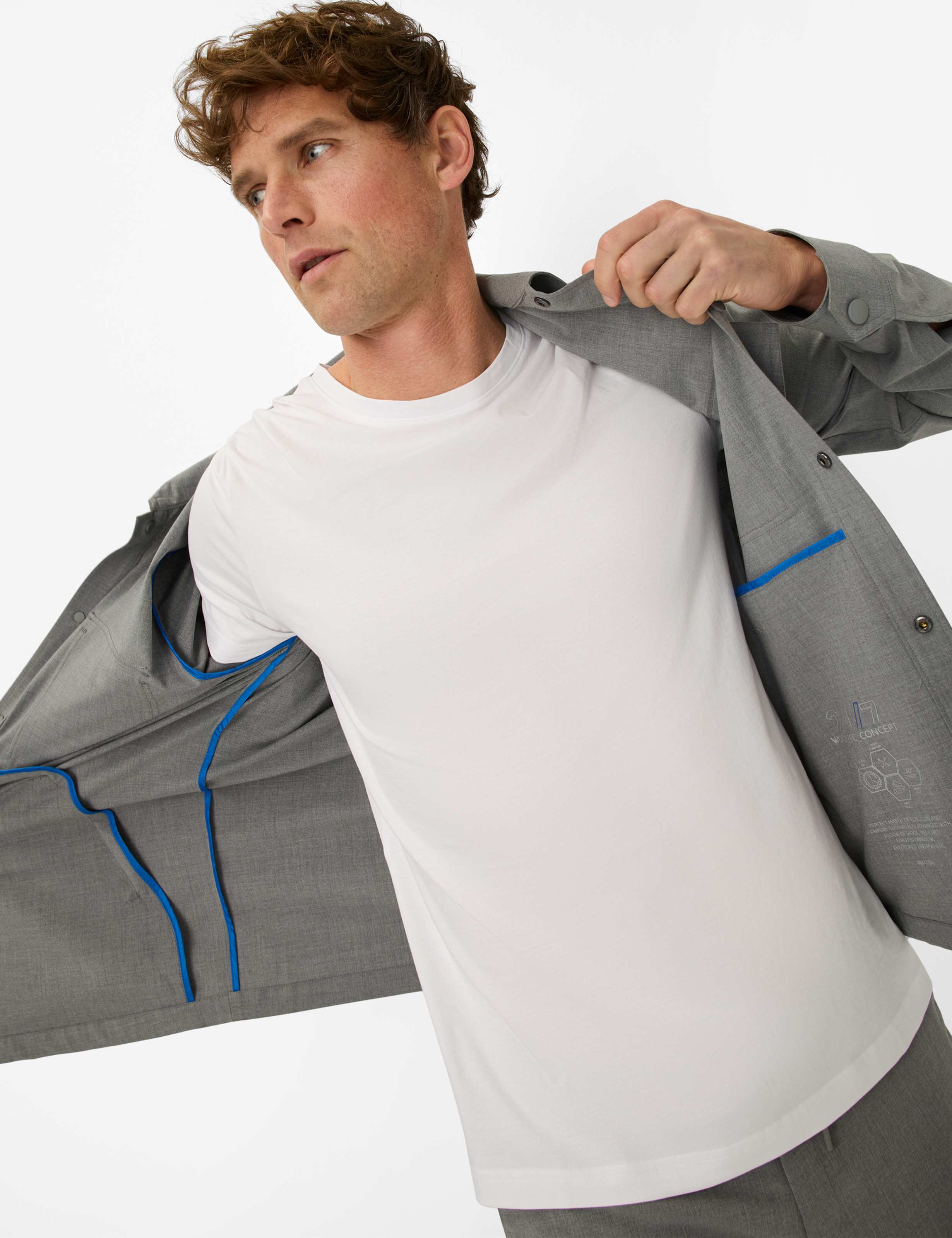 Herren Style TED Weiß  Detail 1