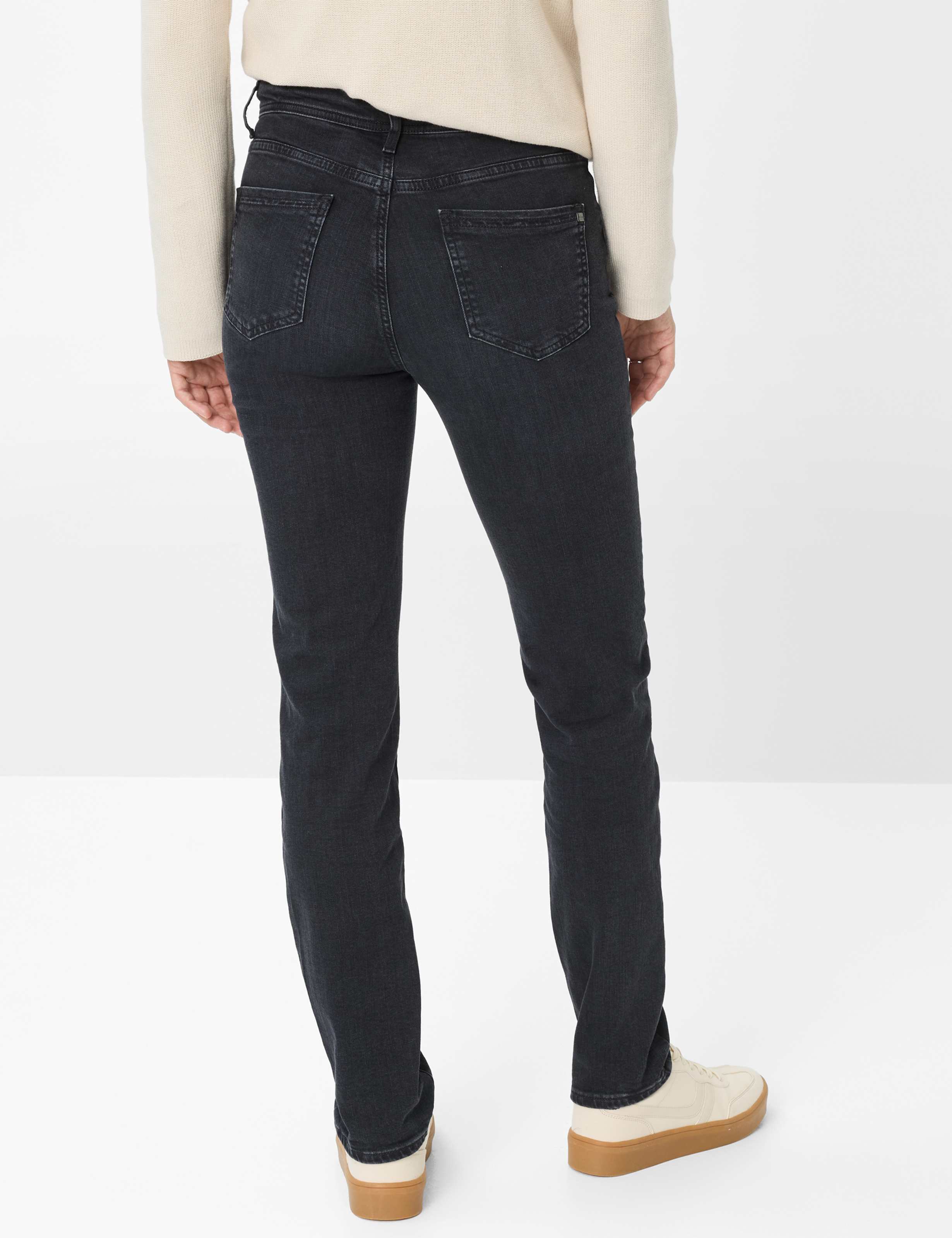 Women Style CAROLA Denim Dark Gray Feminine Fit Model back