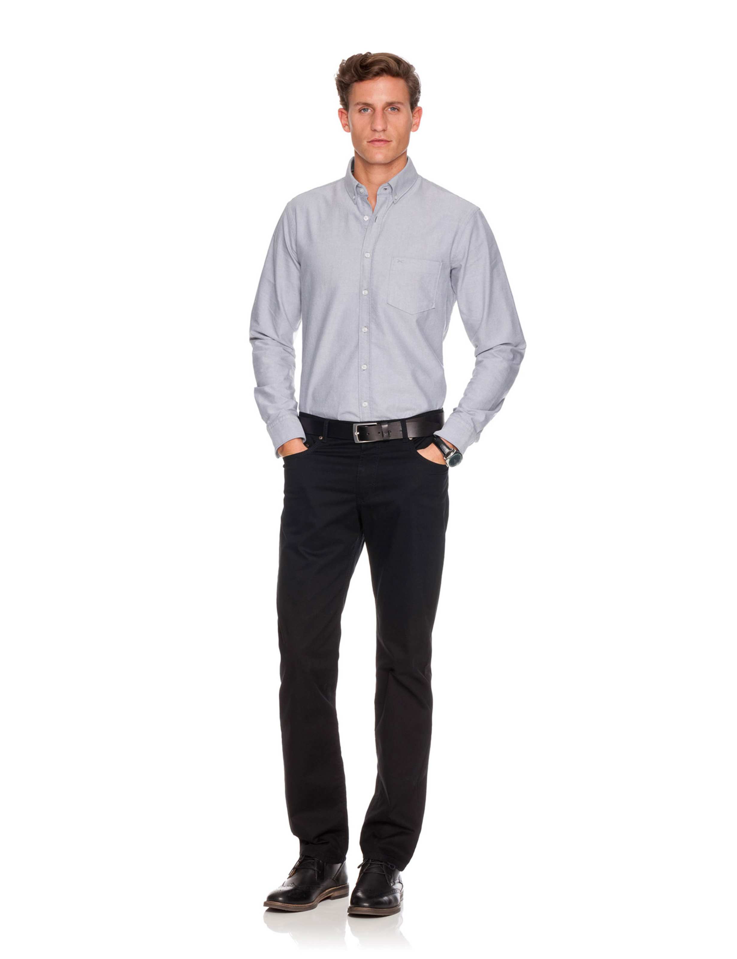 Homme Style CEINTURE POUR HOMME Noir  Tenue du mannequin