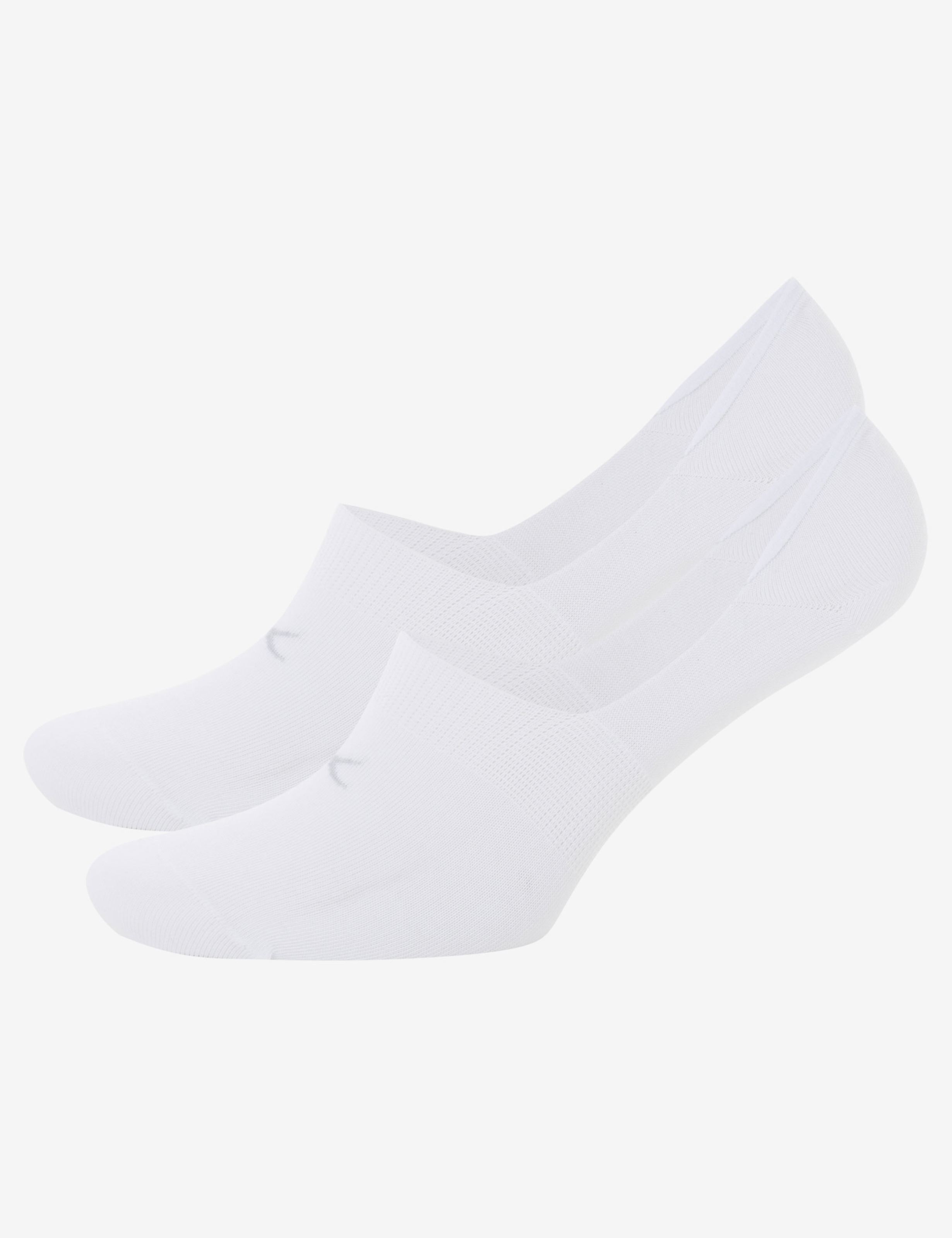 Tons blancs, Unisexe, 2 paires de chaussettes baskets, FREISTELLER_FRONT_ISHOP