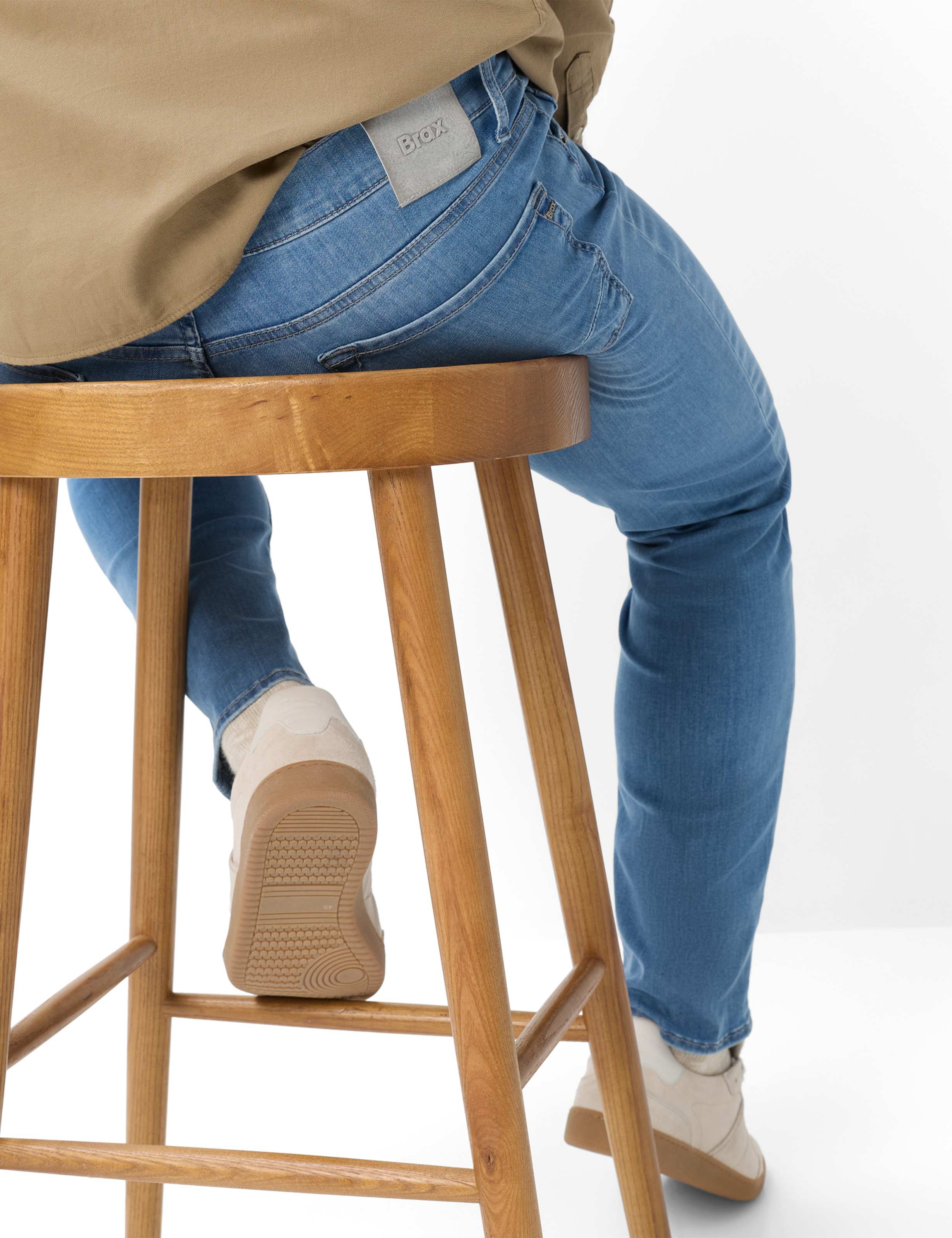 Heren Style CHUCK Denim Blauw Regular Modern Fit Detail 1