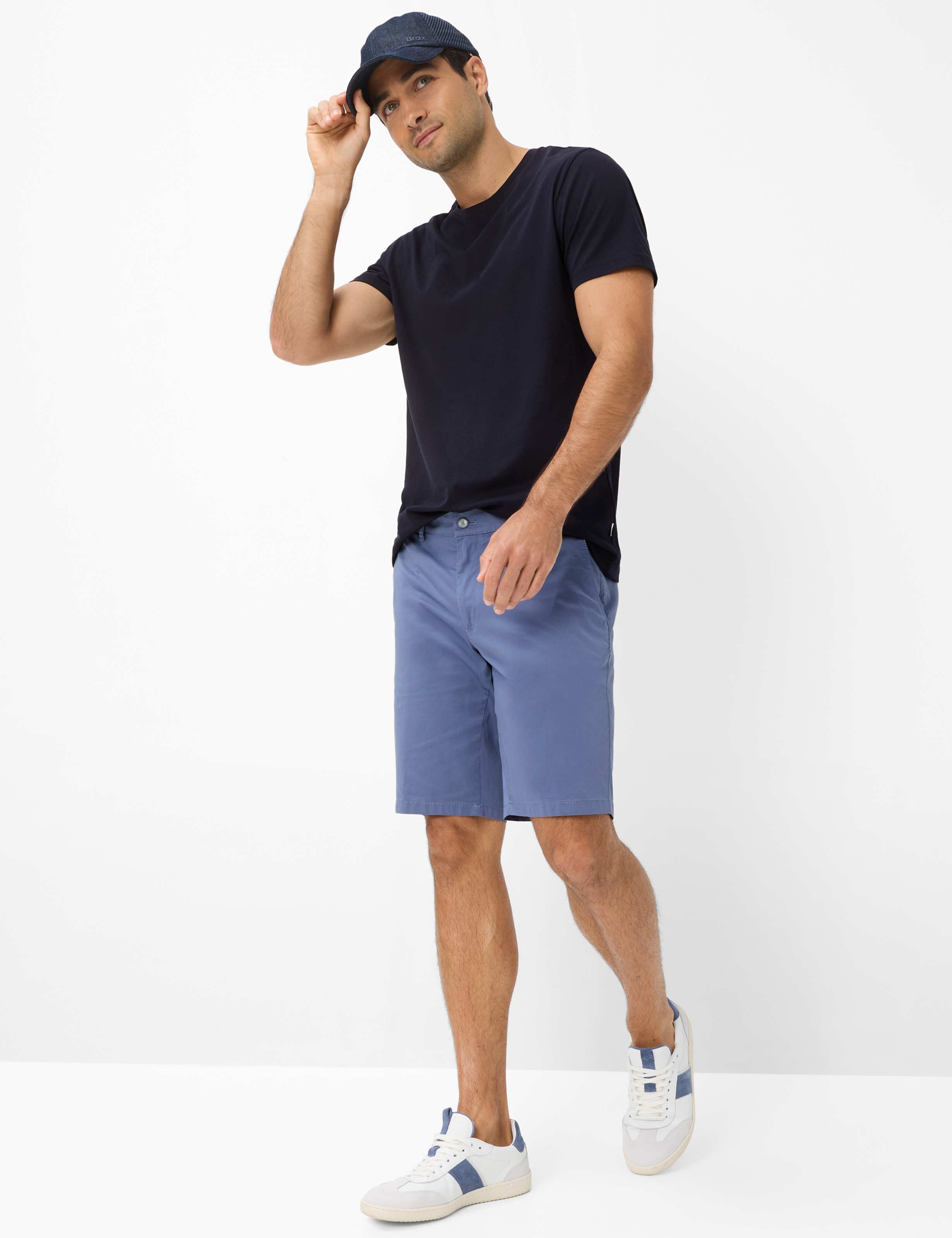 Heren Style BOZEN Blauw Regular Fit Model outfit
