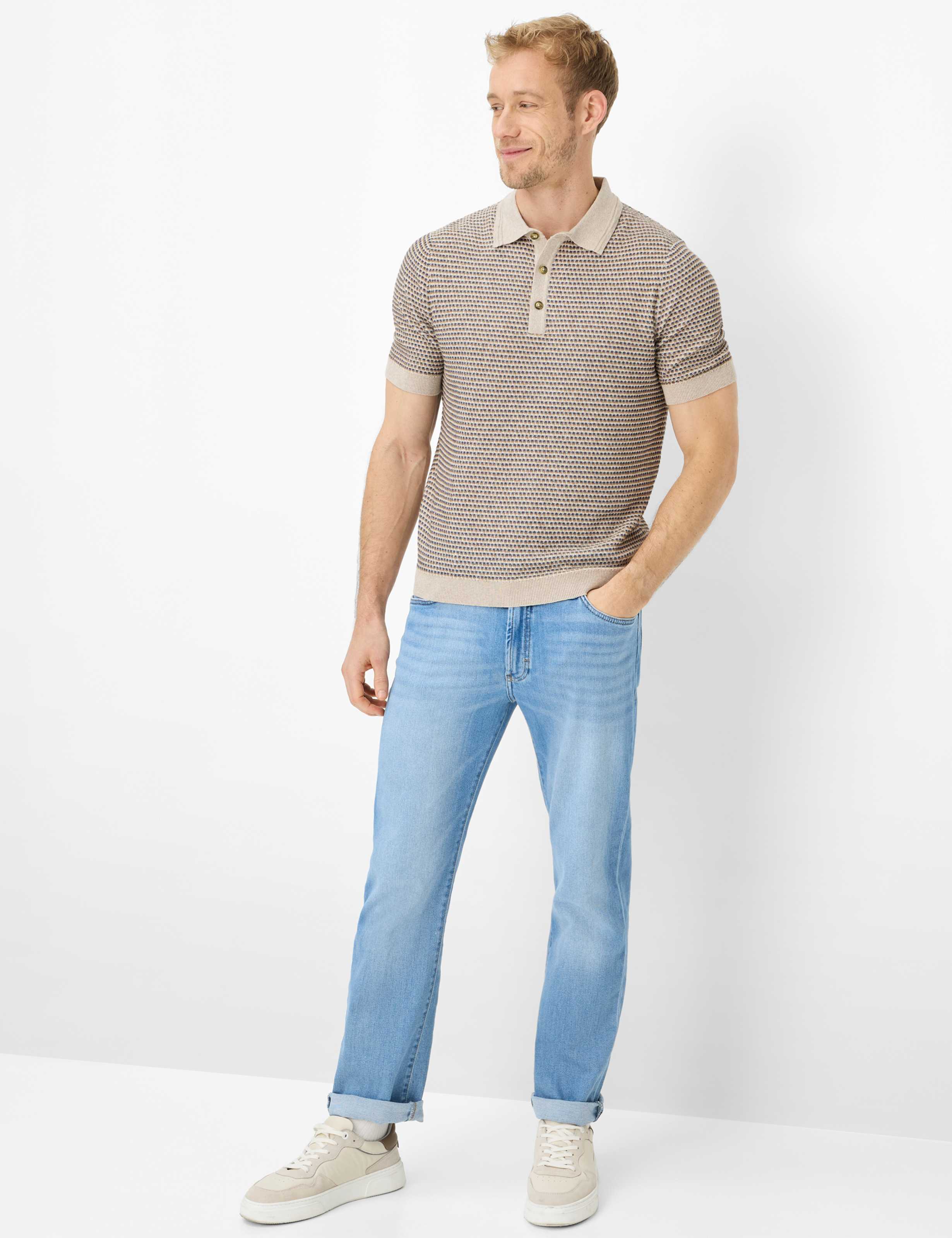 Men Style CLINT Light Blue Straight Fit Model Outfit