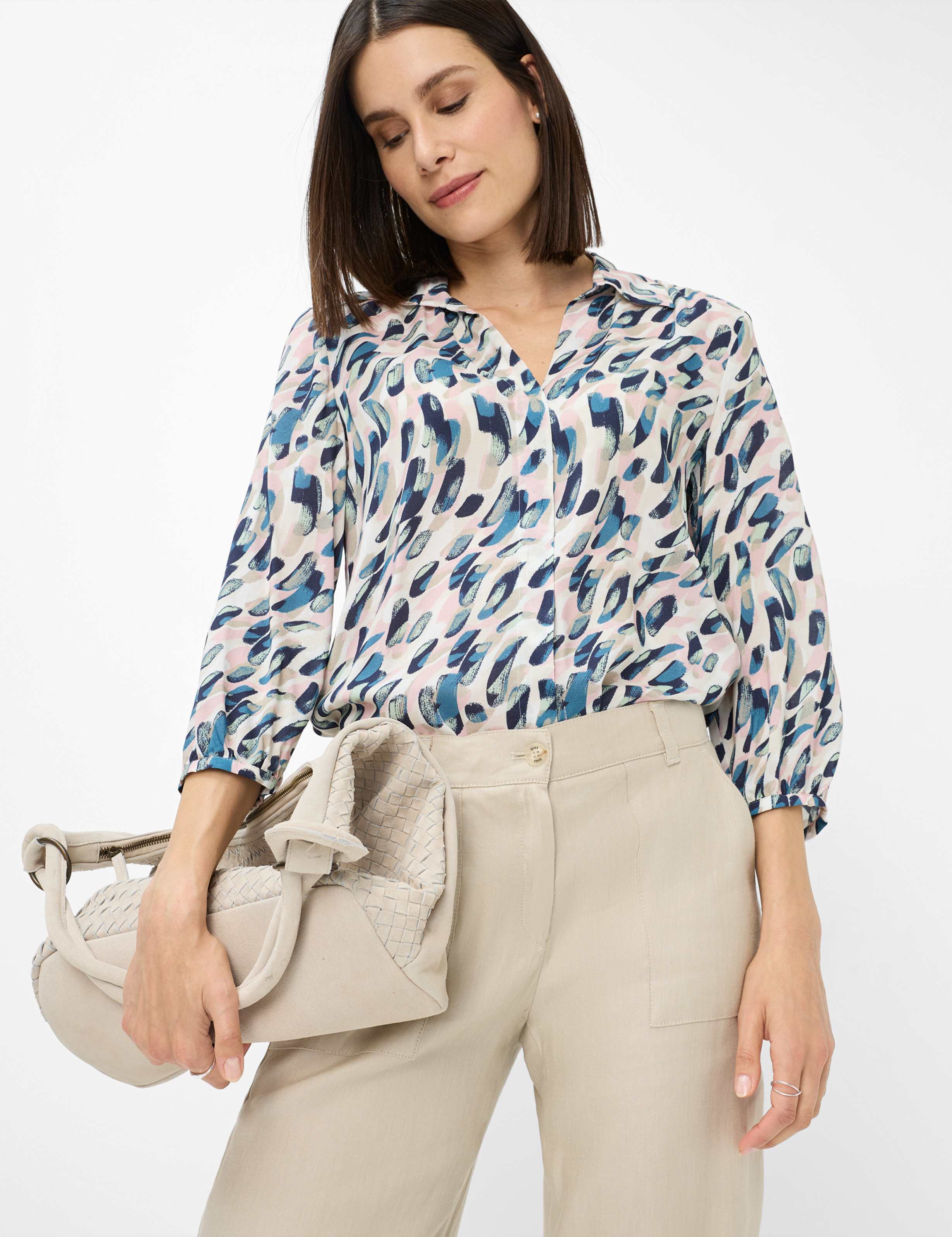 Damen Style MAINE Hellbeige Wide Leg Detail 1